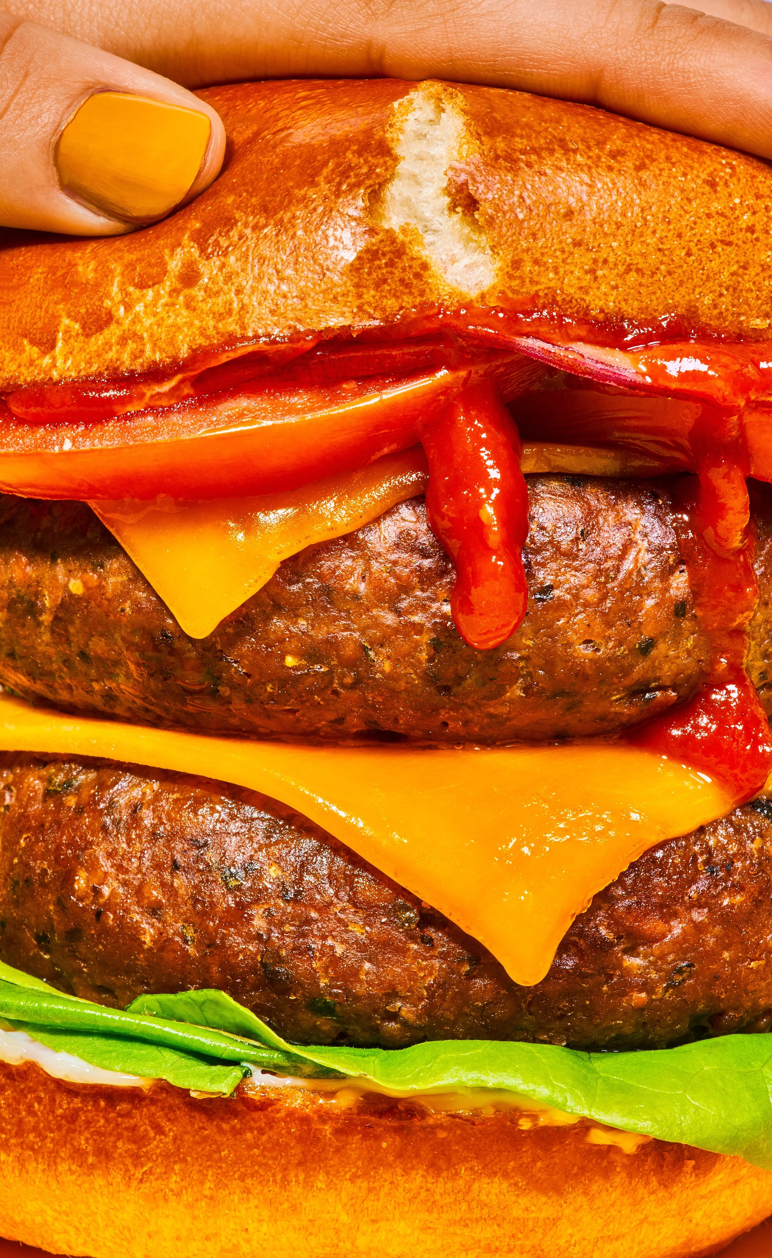 Blacksheep plant-based lamb meat alternative burger