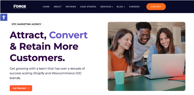 Forge Digital Marketing Homepage