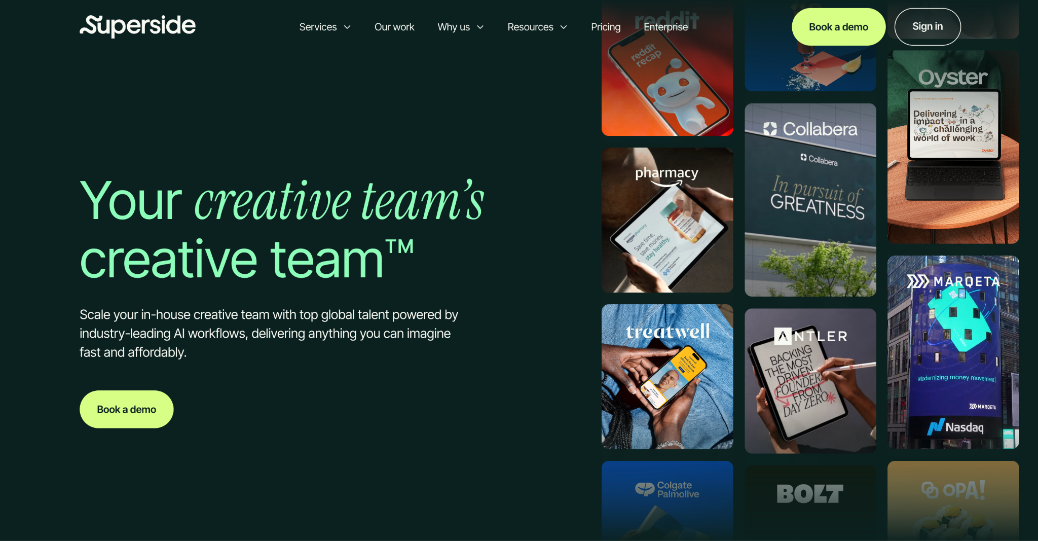 Superside Homepage