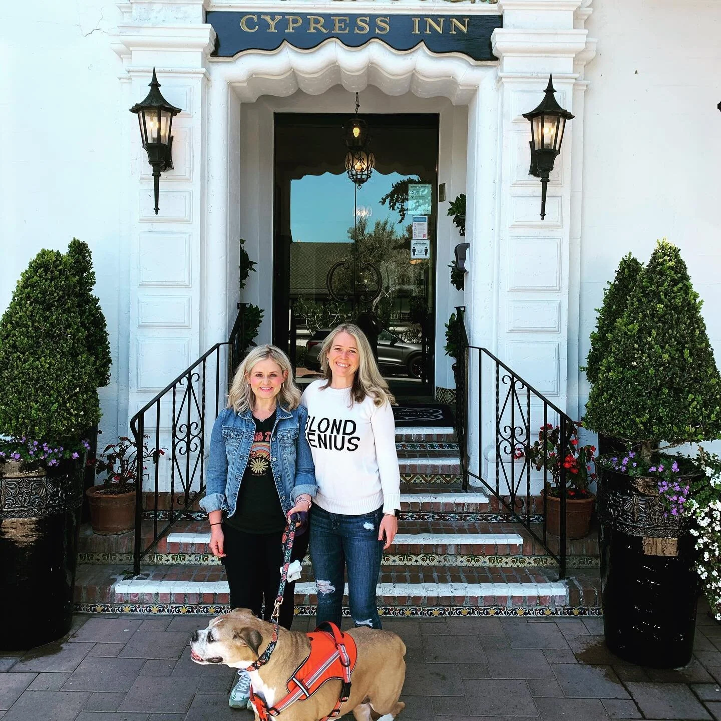 This was the first time we&rsquo;ve stayed in a hotel in 20 months! It was everything and more 😍 room service, bubble baths, champagne, and we got to enjoy it all with Mila since we were at the dog-friendly Cypress Inn in Carmel. 
&mdash;&mdash;-
#c