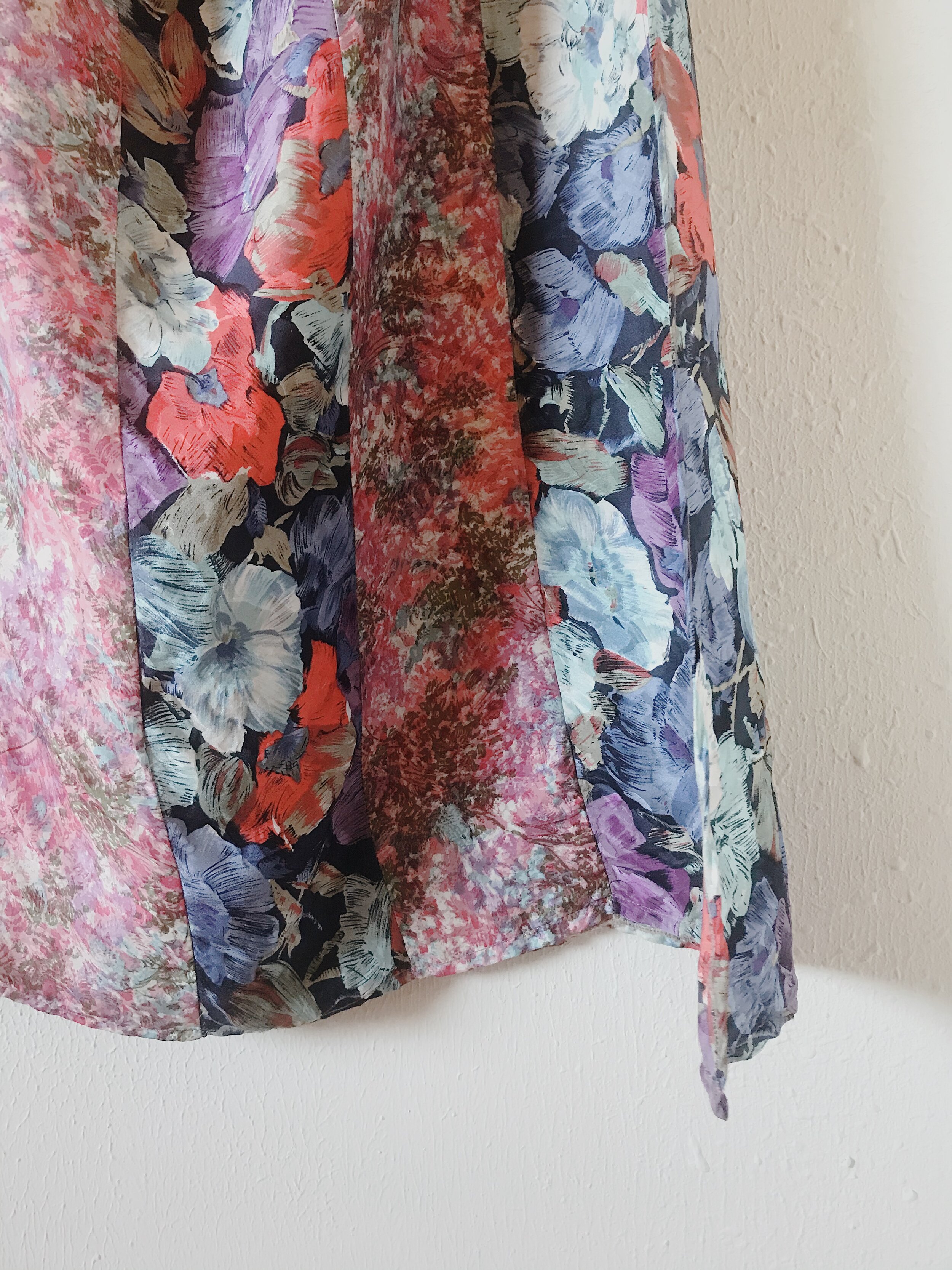 HANDMADE 100% SILK PANEL SKIRT