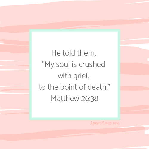 He told them My soul is crushed with grief to the point of death..png