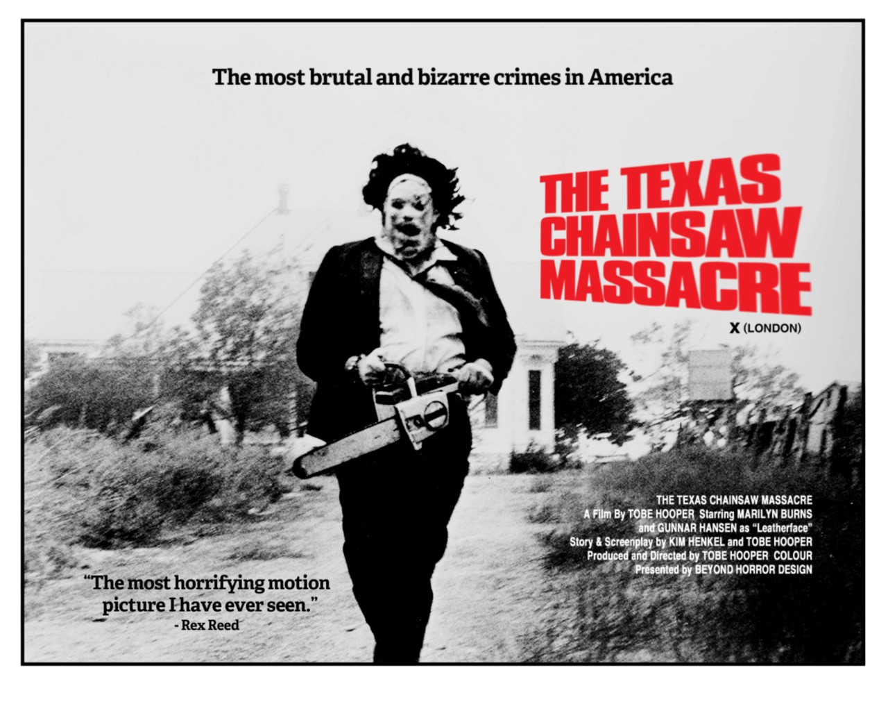 Texas Chainsaw Massacre 1974 Movie Poster