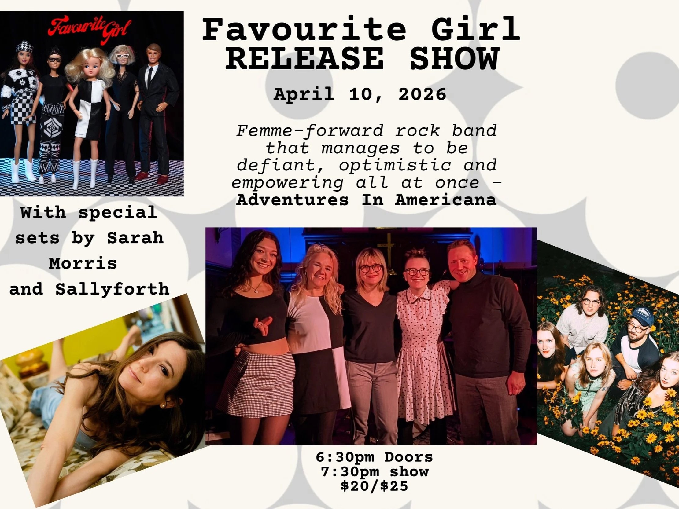 Favourite Girl Album Release with special guests Sarah Morris &amp; Sallyforth