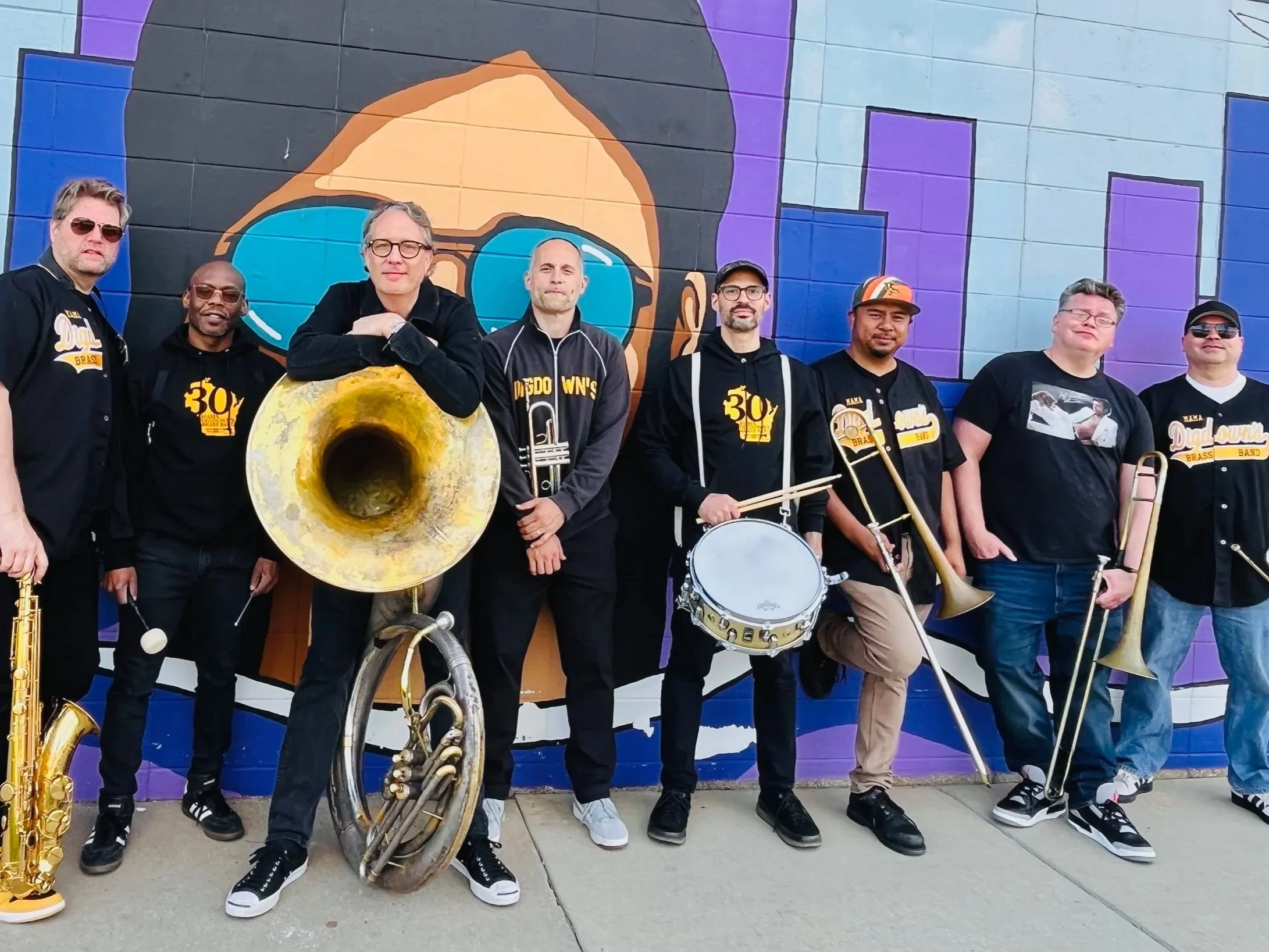 Mama Digdown's Brass Band Brass Jackson Album Release with special guests Yazmin and Beat Zero and comedian Trish Cook