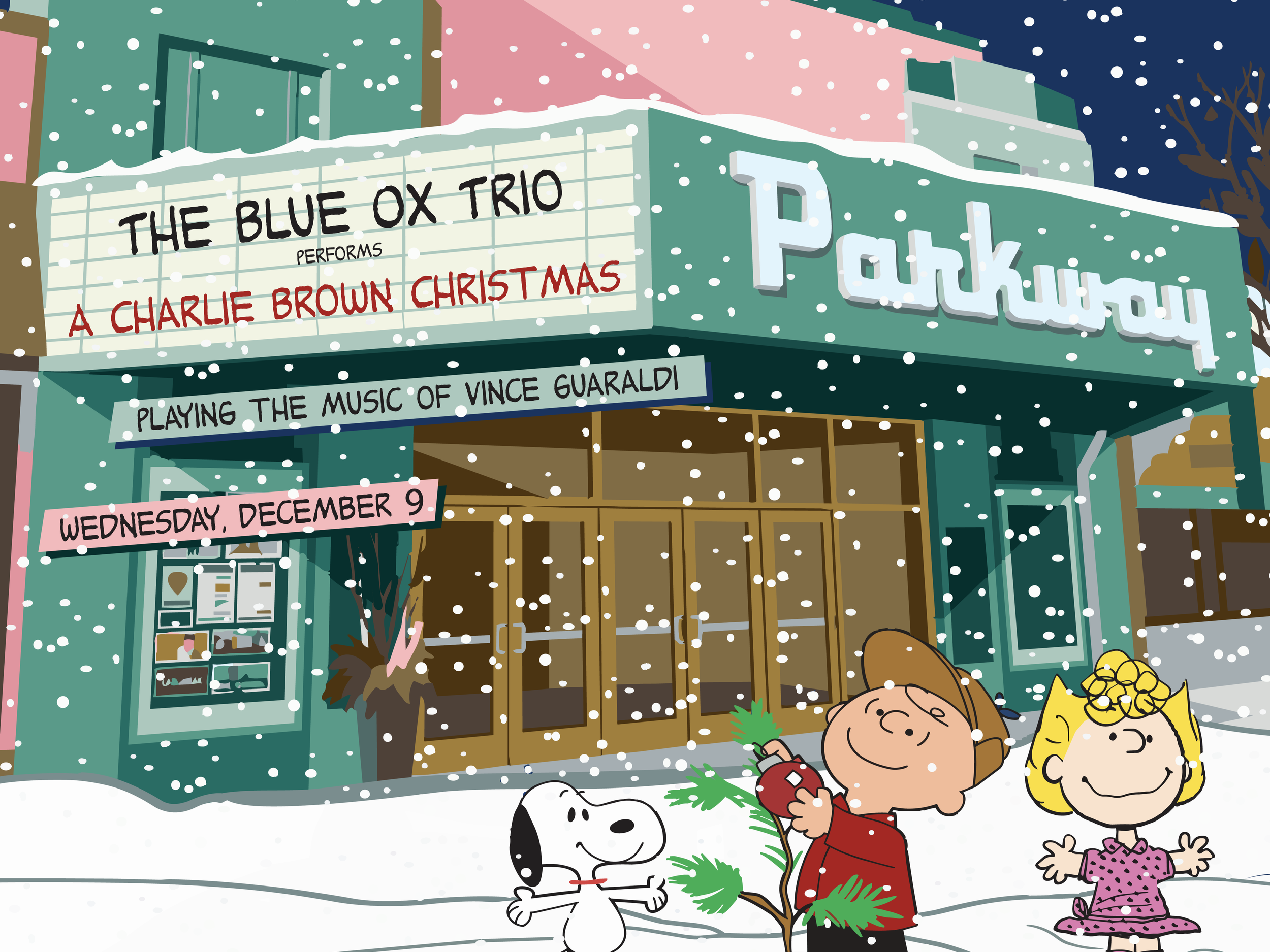 The Blue Ox Jazz Trio performs A Charlie Brown Christmas