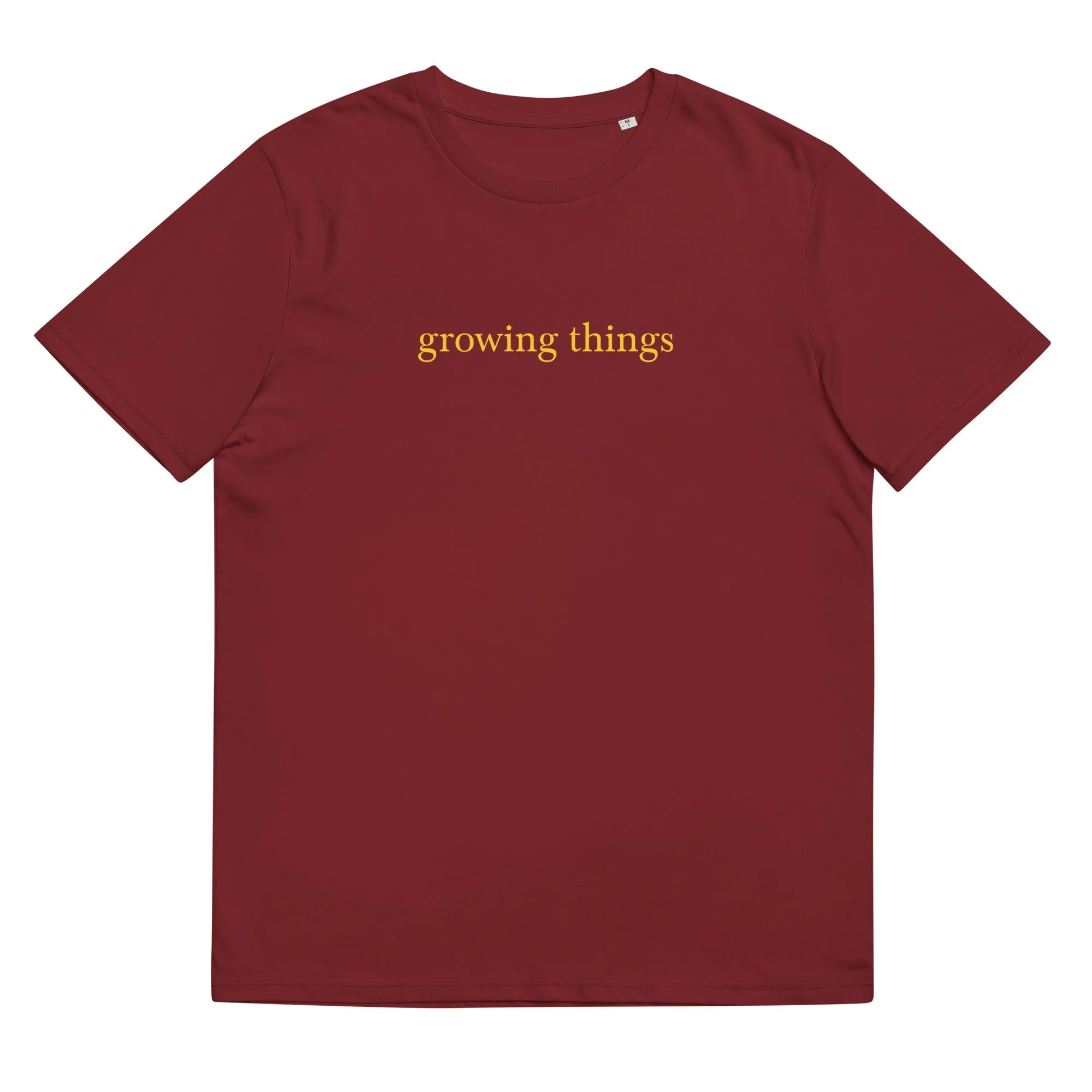 unisex-organic-cotton-t-shirt-burgundy-front-64af2c2ff101f.jpg