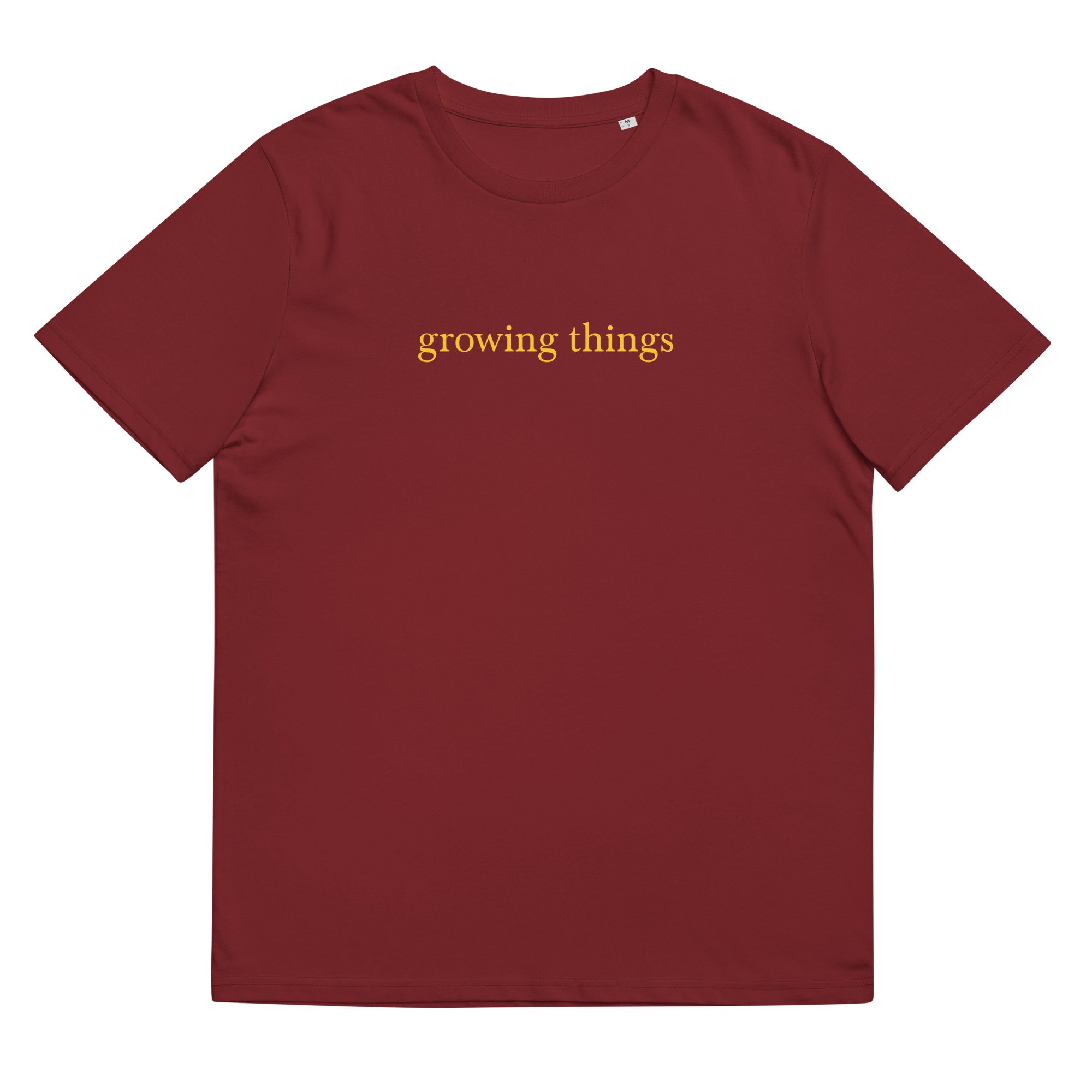 unisex-organic-cotton-t-shirt-burgundy-front-64af2c2ff101f.jpg