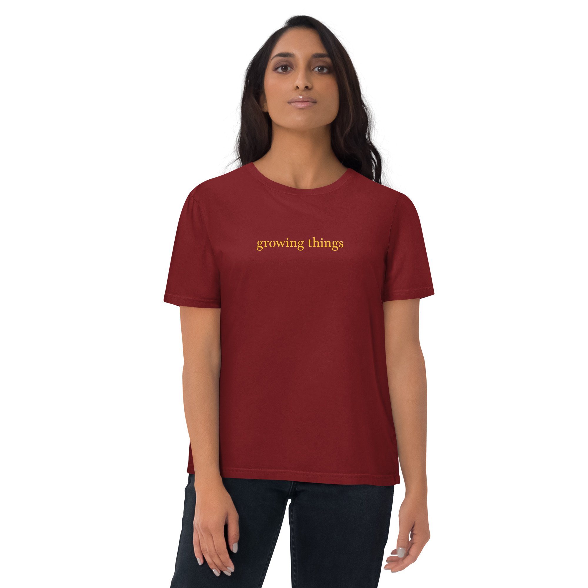 unisex-organic-cotton-t-shirt-burgundy-front-64af2c2ff1f9e.jpg