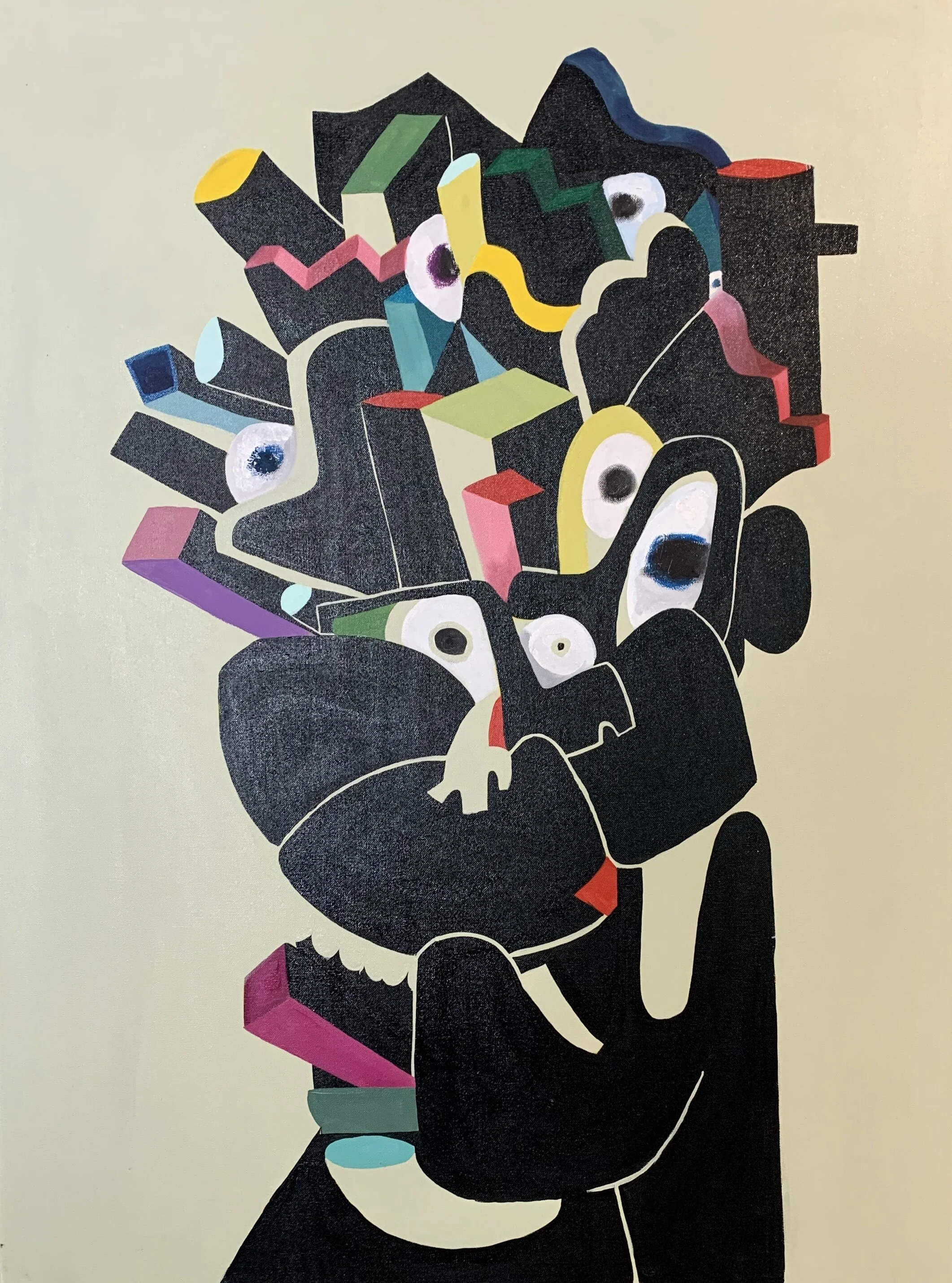  Ron Williams  Misunderstood  Oil &amp; acrylic on canvas  $1,550 