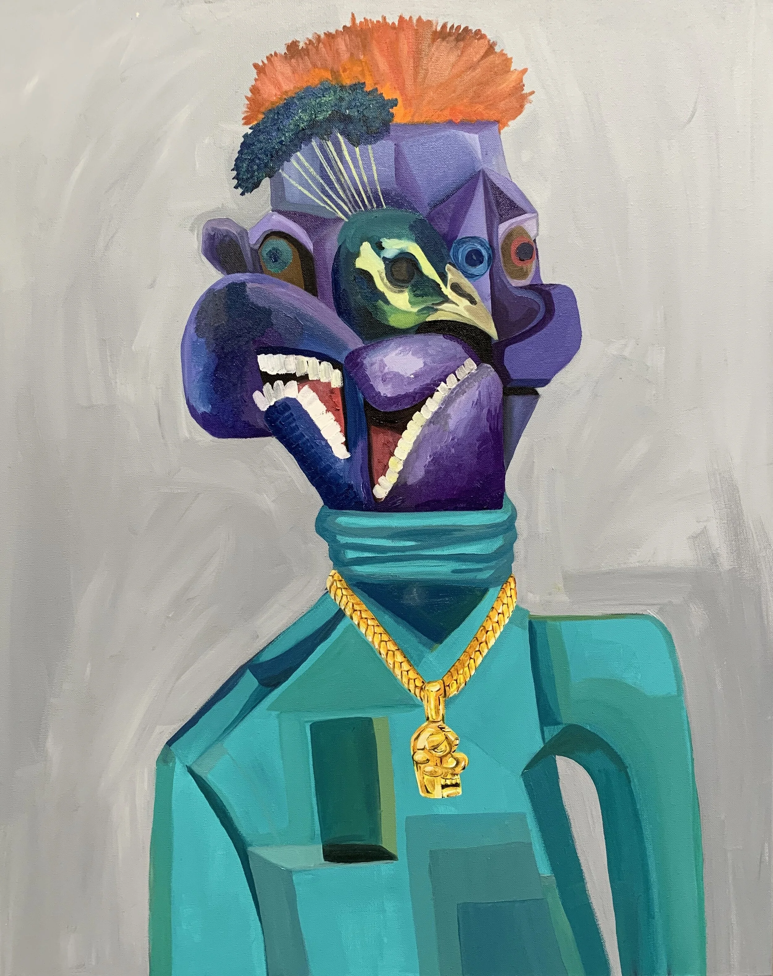  Ron Williams  Lil Pe-C  Oil &amp; acrylic on canvas  $975 