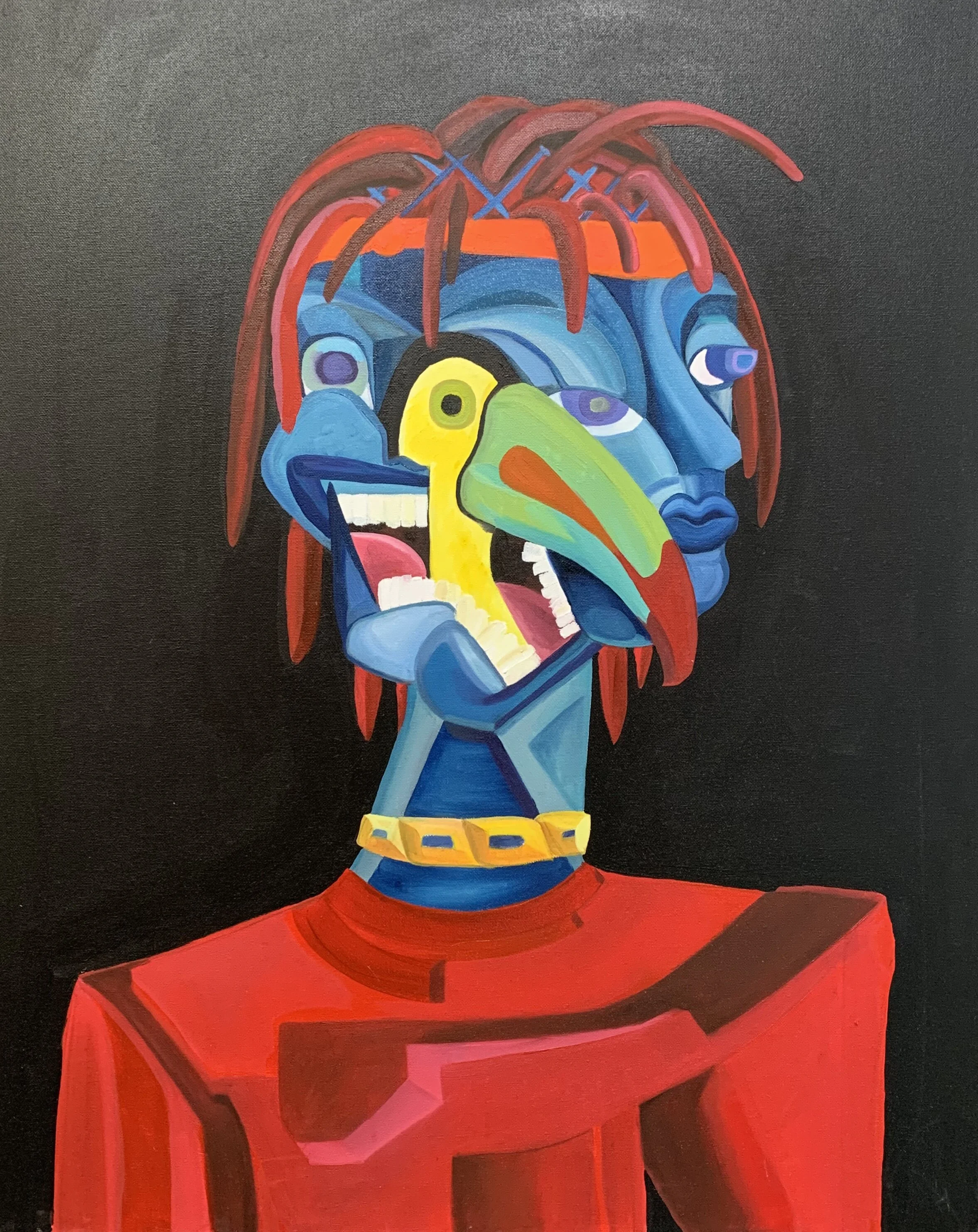  Ron Williams  Lil TooToo  Oil &amp; acrylic on canvas  $975 