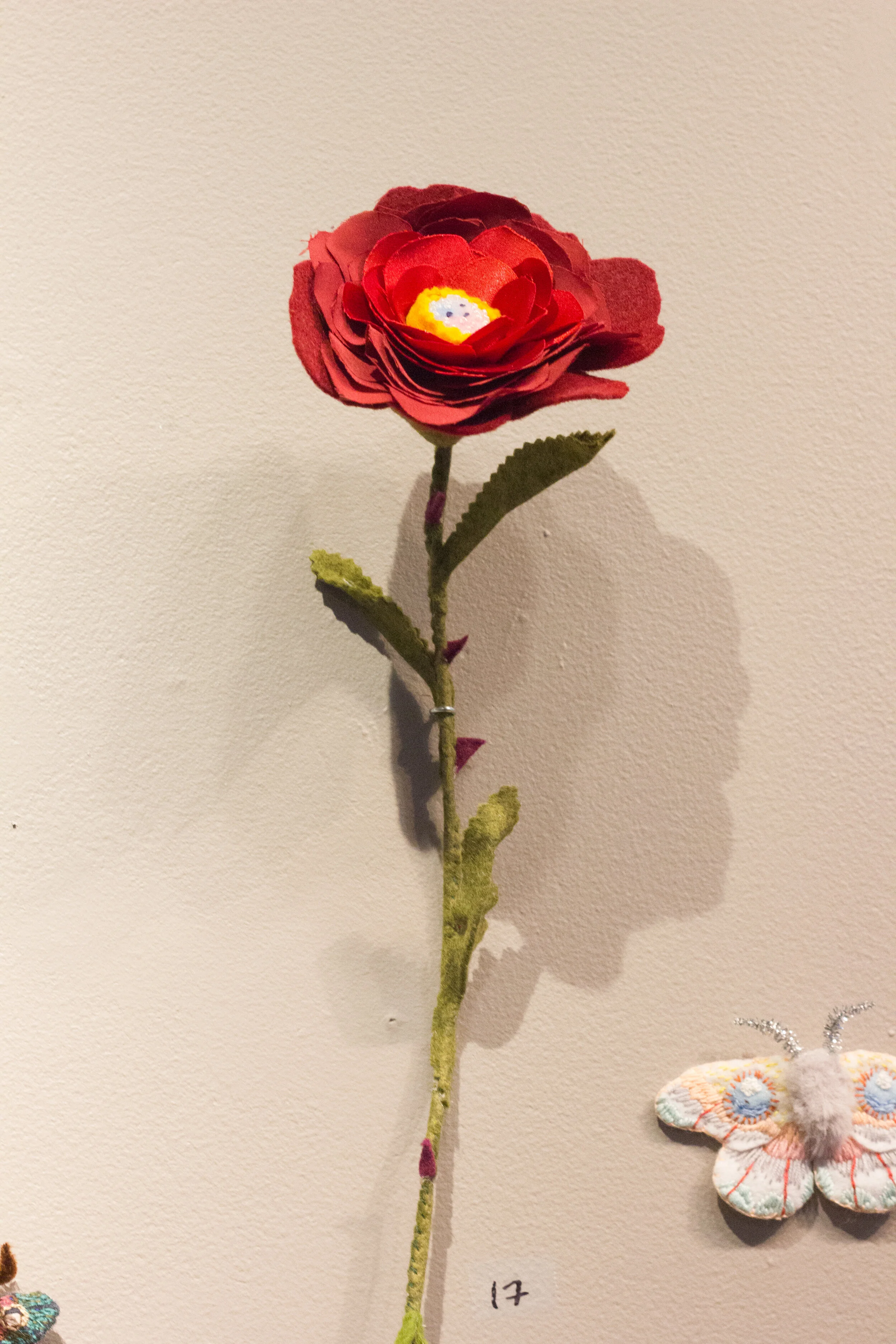 Safe, Fabric, felt, beads, wire, sold