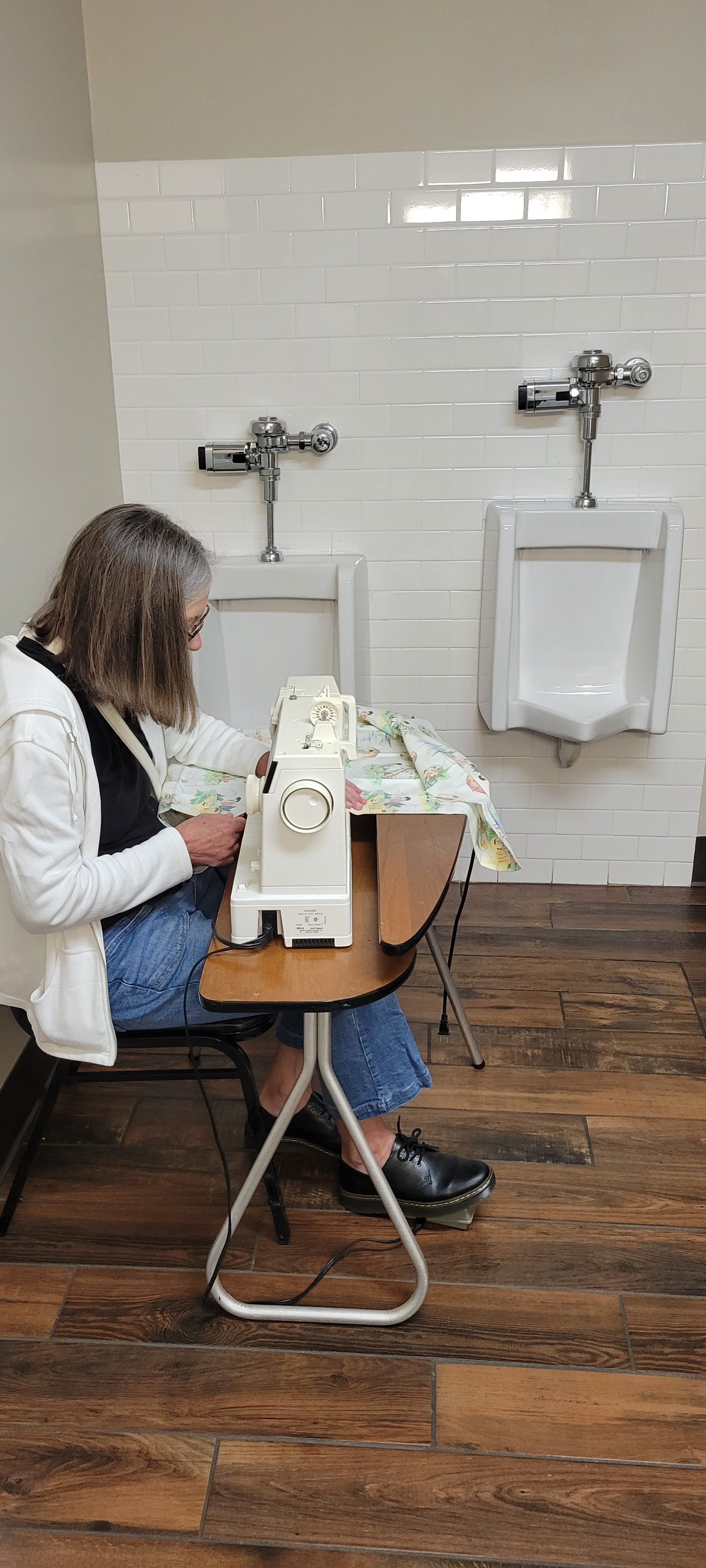 Janice Schmader - Sewing in the Men's Room