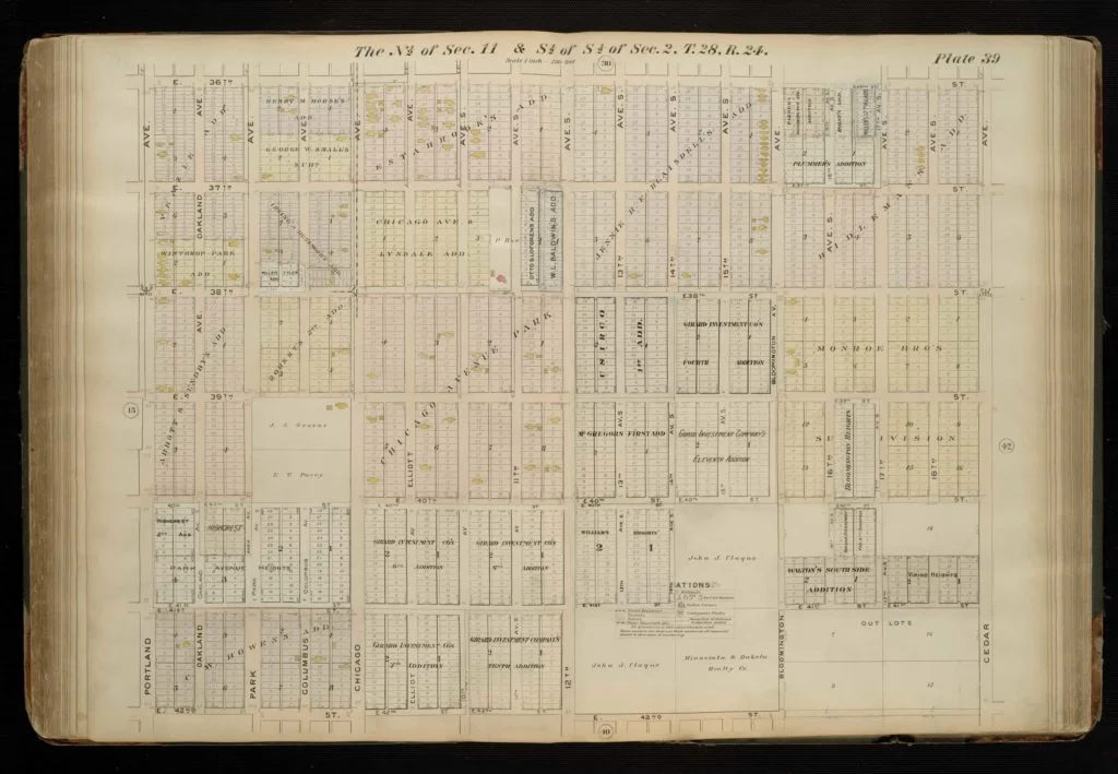 Map showing Bancroft neighborhood, 1903