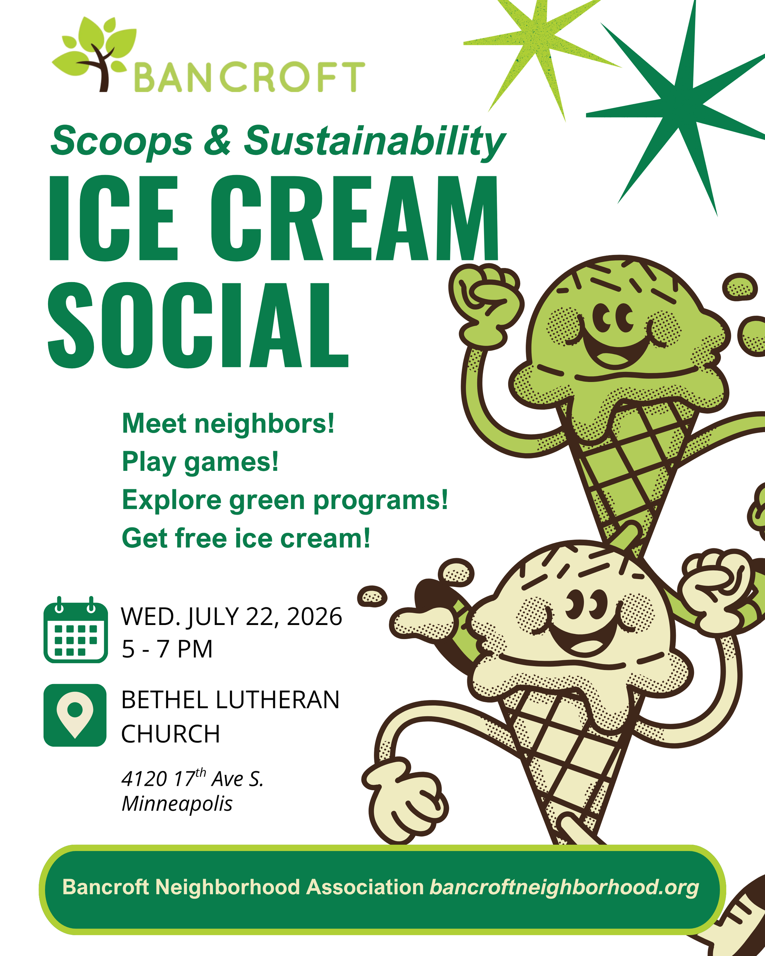 Annual ice cream social on 7/22!