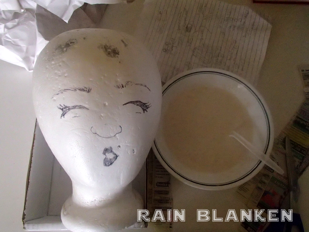 Every good paper mache project starts with a good goopy paste!