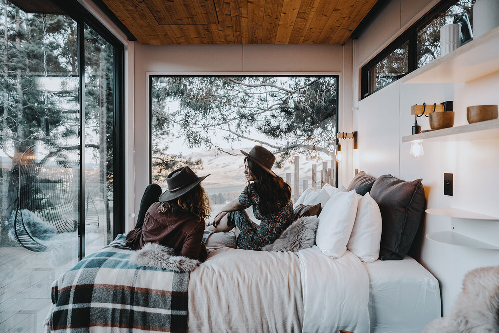 Inside New Zealand's adults-only tree hut spa