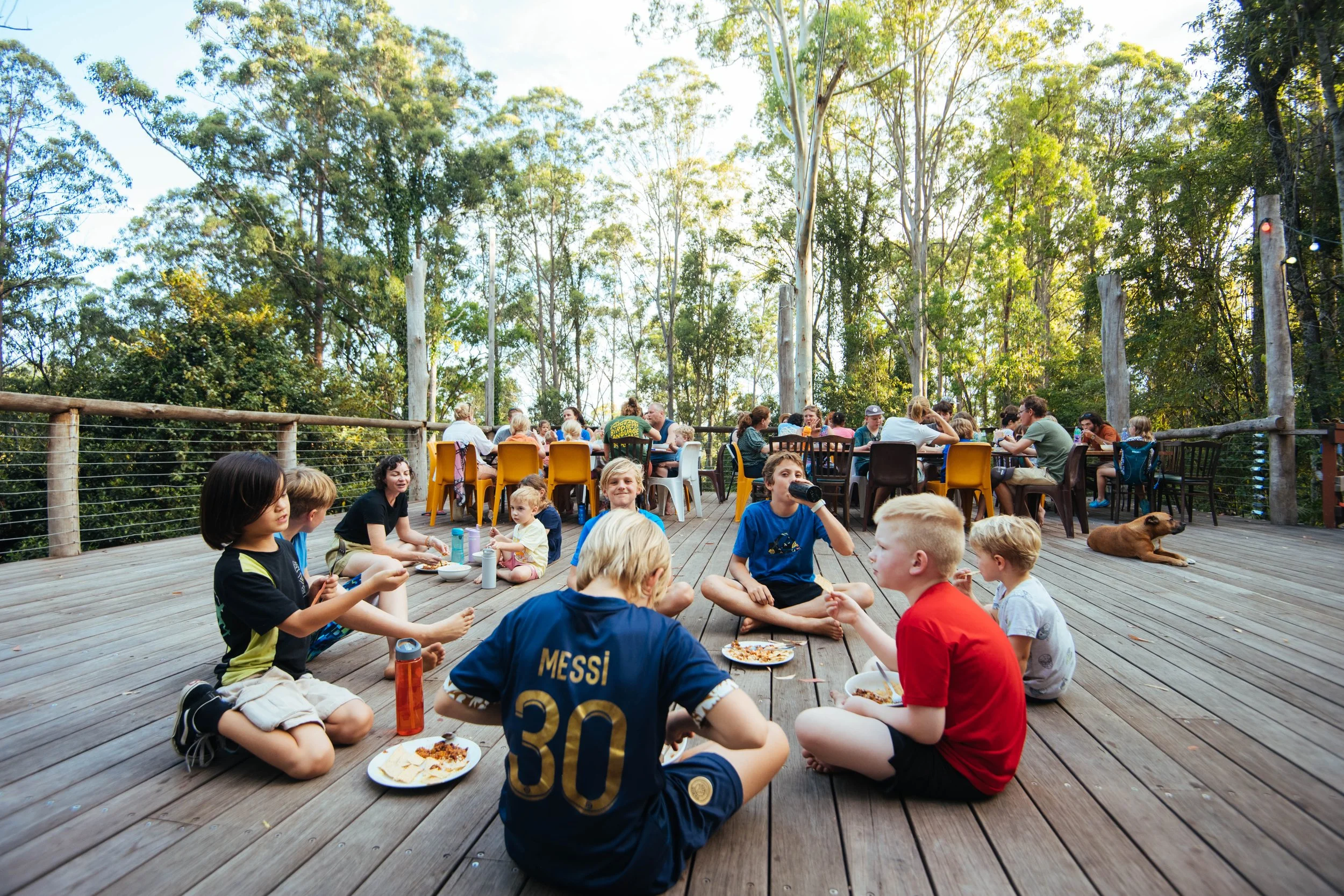 Lodge deck (now has roof) 