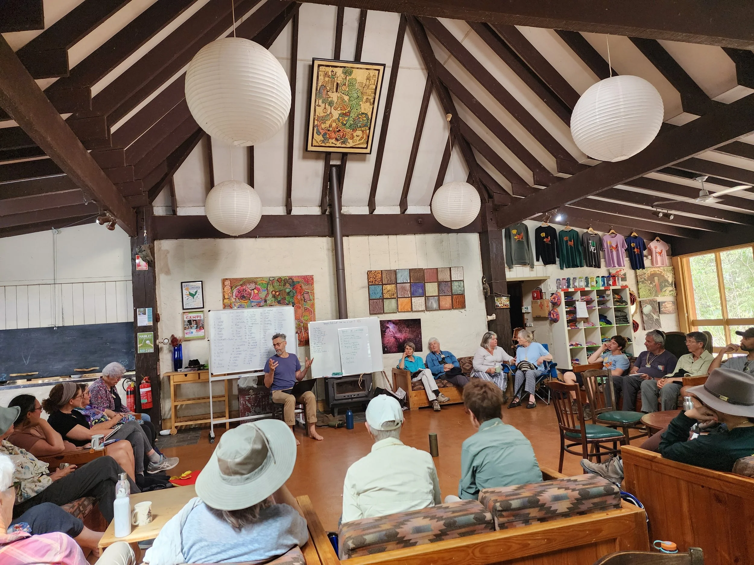 Presentation in lodge lounge