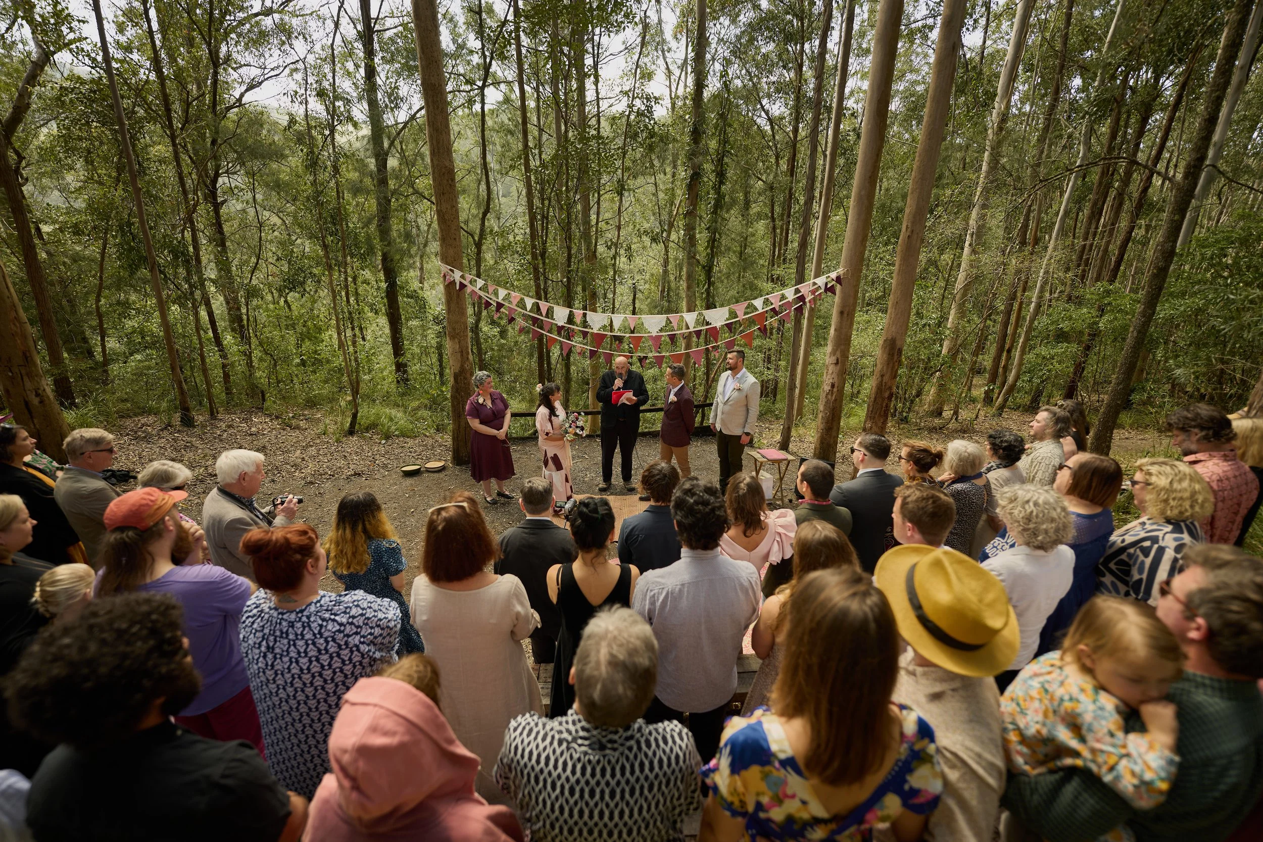 The forest amphitheatre, is a beautiful ceremony site for nature lovers