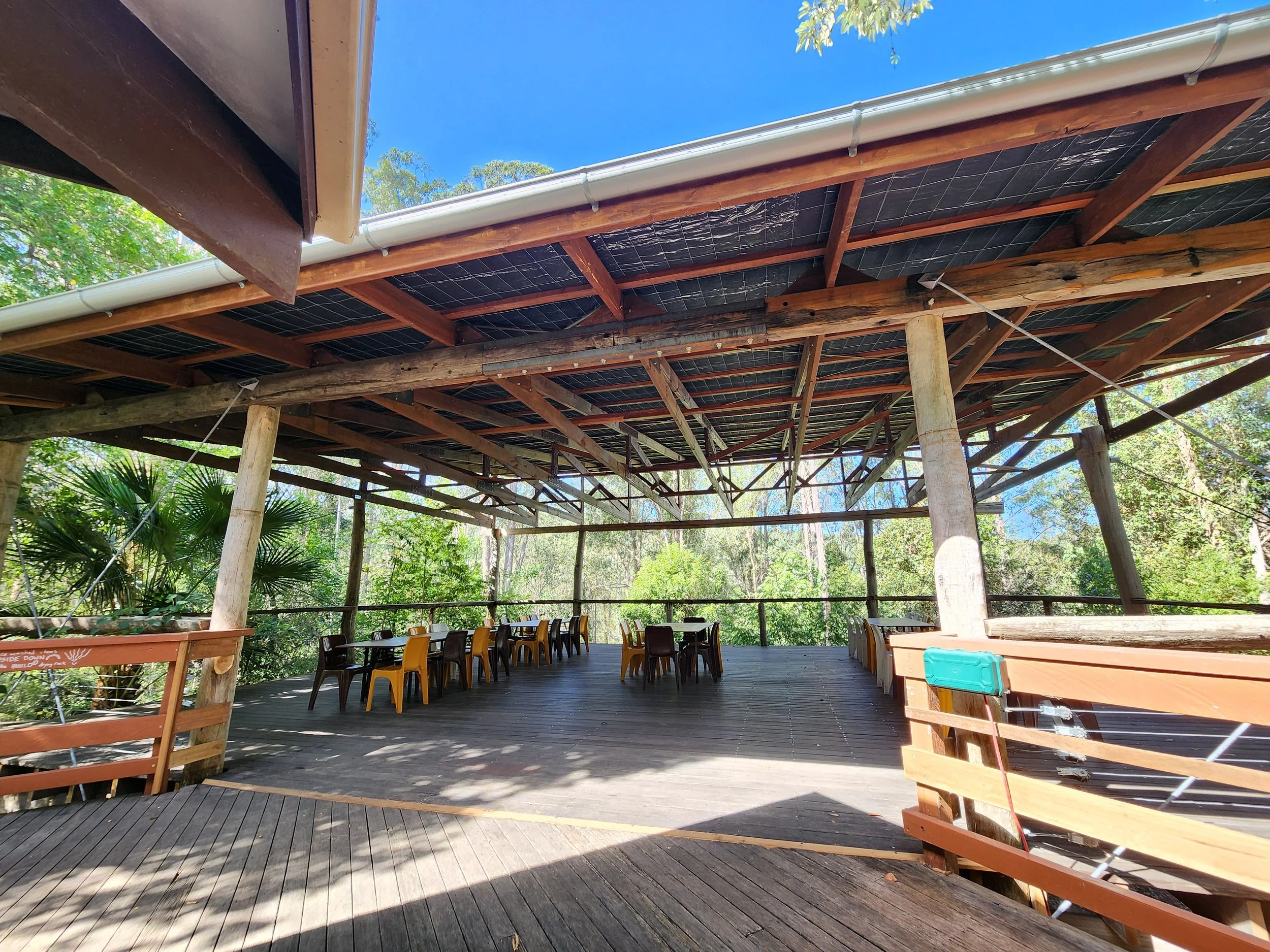 Covered 12 x 10 meter deck