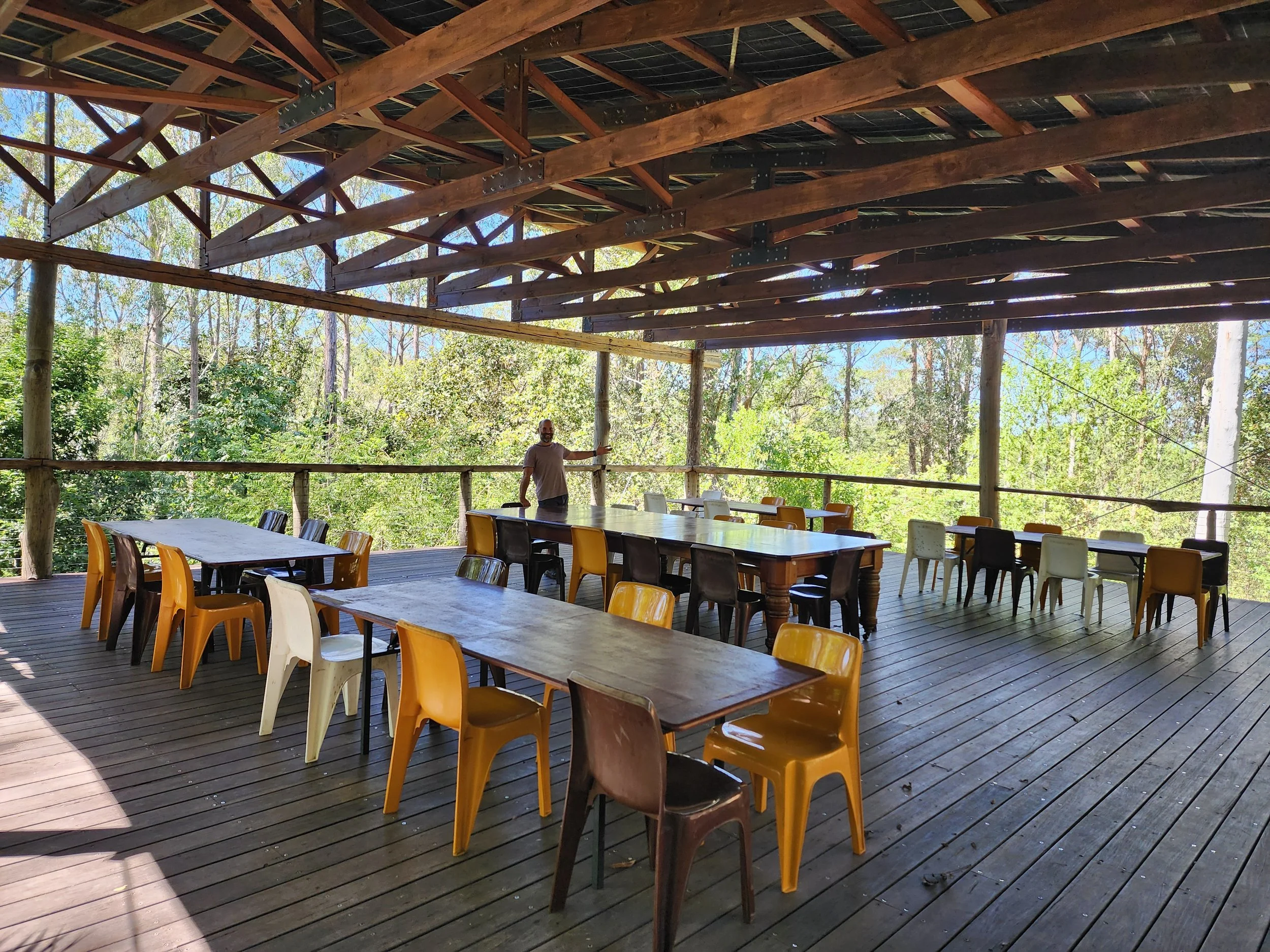 Lodge Deck is now covered