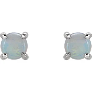 14K White Opal Cabochon Earrings S 2.jpg