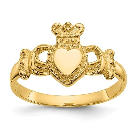 10K & 14K Claddagh Ring