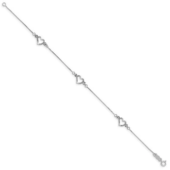 14K Heart Bracelet