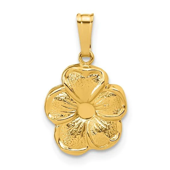 14K GF Flower Pendant