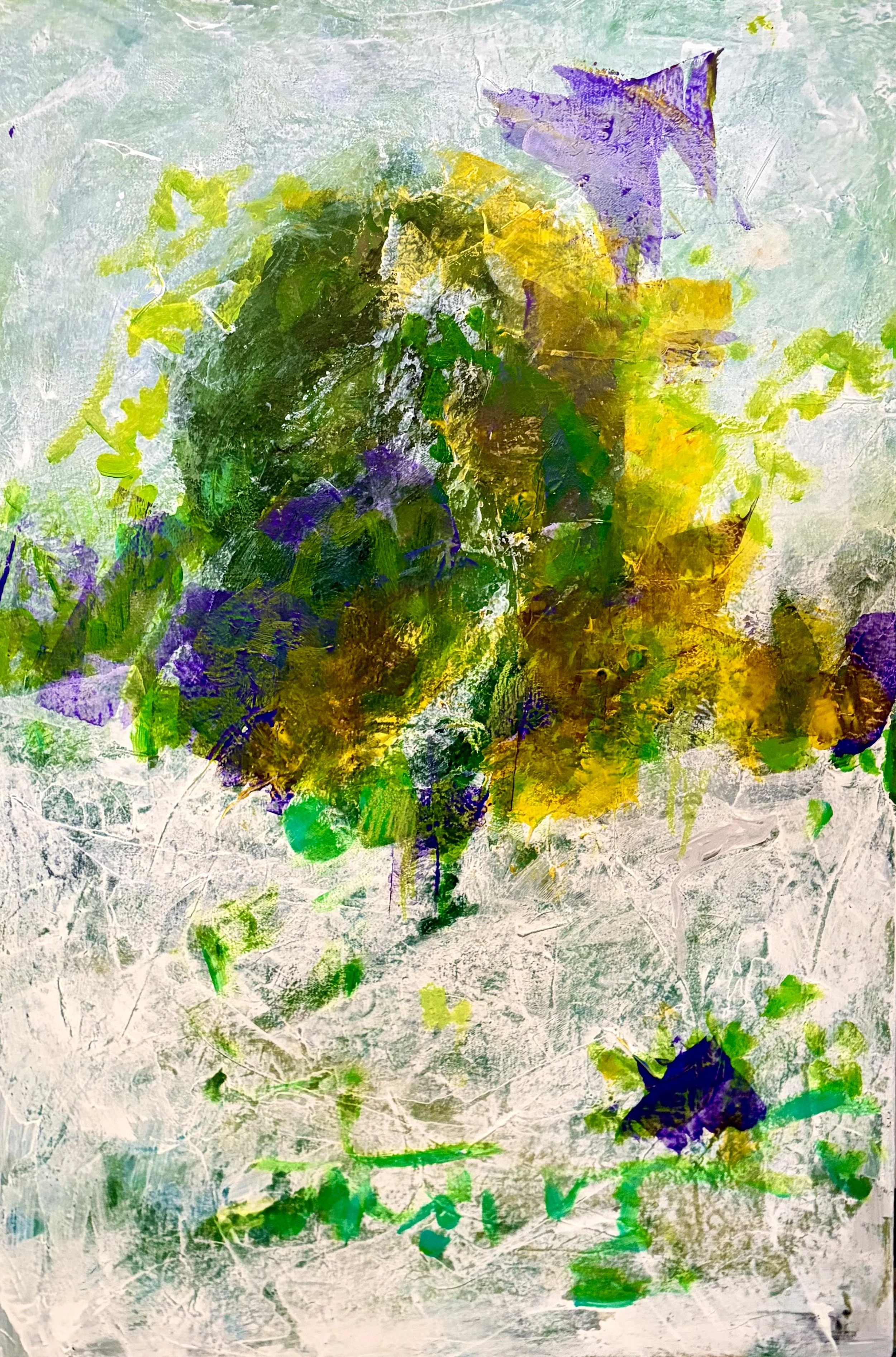 Tranquil Green Landscape Painting