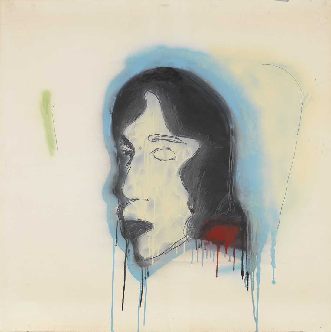   inflatable Sex Toy    1980    graphite, spray enamel and oil-based enamel on paper    42 x 42 in / 106.7 x 106.7 cm  