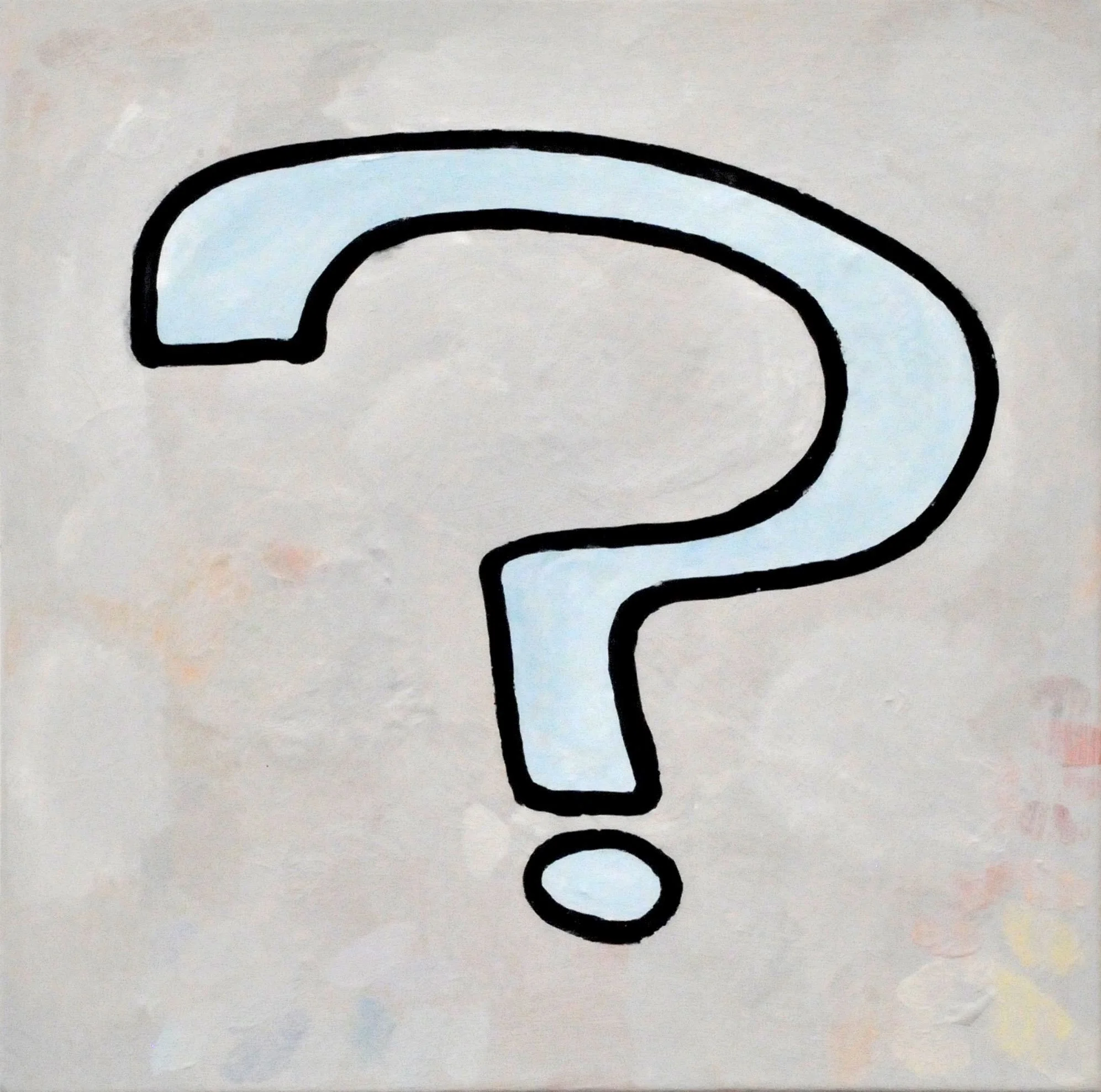  Donald Baechler   The Ghetto Extent   2019  acrylic and fabric collage on canvas  24 x 24 in / 61 x 61 cm 
