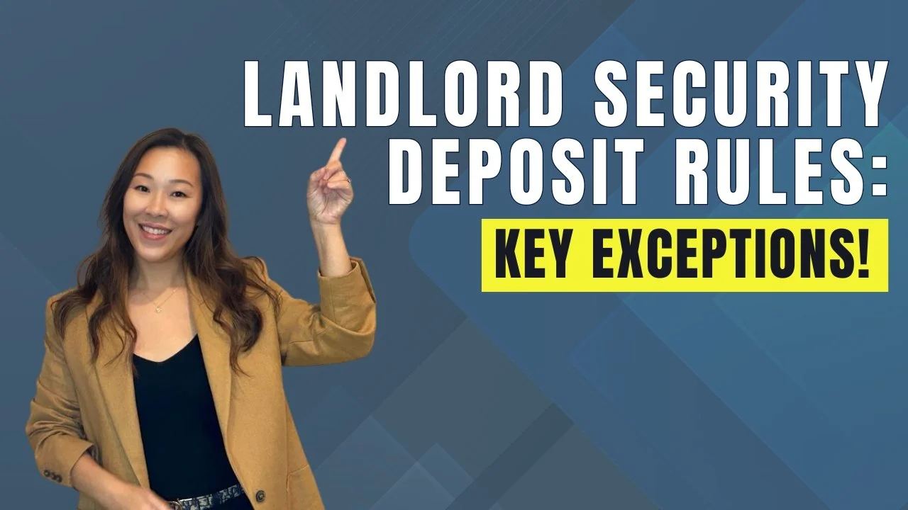 Landlord Security Deposit Rules: Key Exceptions!