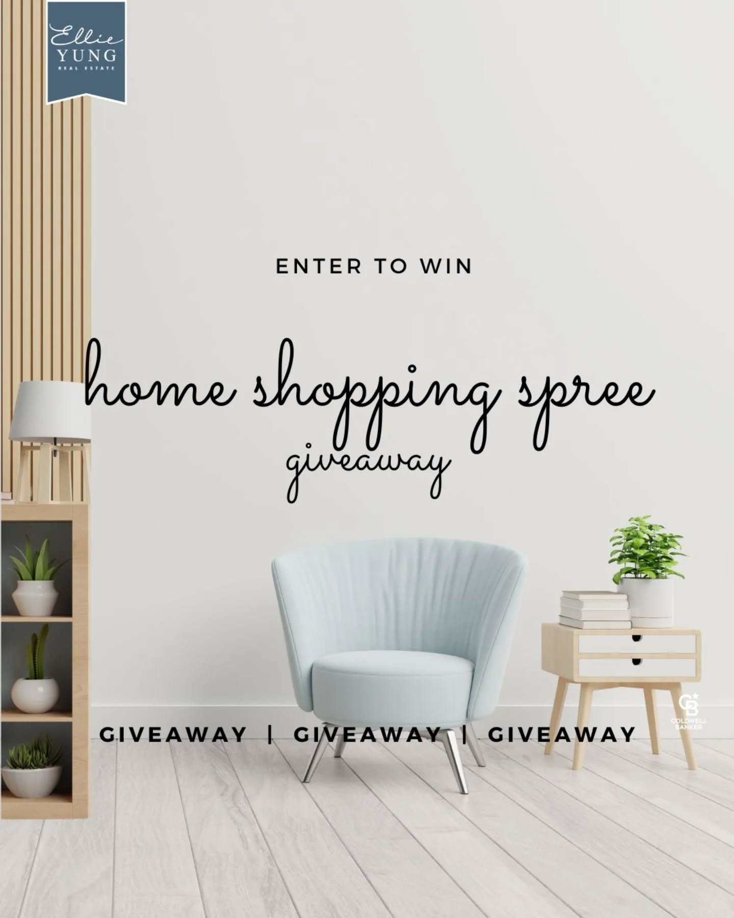 Enter now for a chance to WIN our &quot;Home Shopping Giveaway&quot;! Don't miss out on the chance to win one of these amazing Prizes, courtesy of Ellie Yung Real Estate &amp; Coldwell Banker Realty⁠.⁠
⁠
Grand Prize:⁠
🥇$500 HOME DEPOT GIFT CARD | 4 