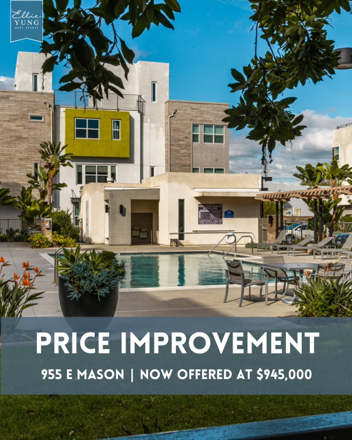 💥 Price Drop &ndash; Now $945K | 955 E Mason, Anaheim

Just dropped the price to $945,000 on this modern townhome in Anaheim&rsquo;s Platinum Triangle &mdash; one of Orange County&rsquo;s fastest-growing areas.

🏡 3 Beds + Den | 2.5 Baths
📐 1