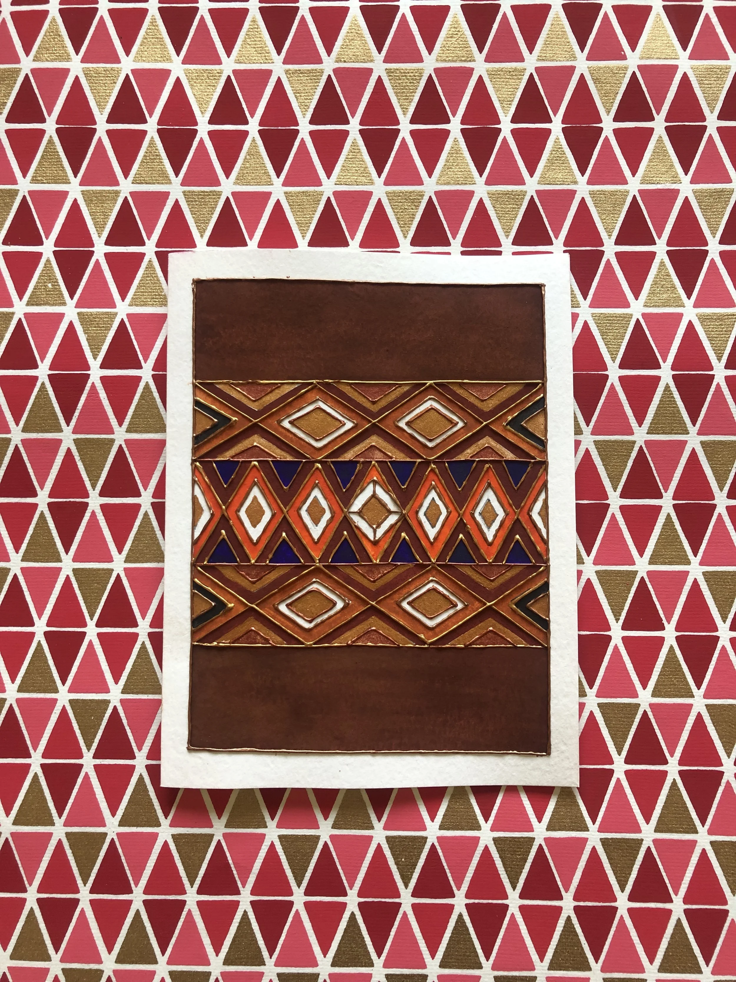 Triangle &amp; Diamond design