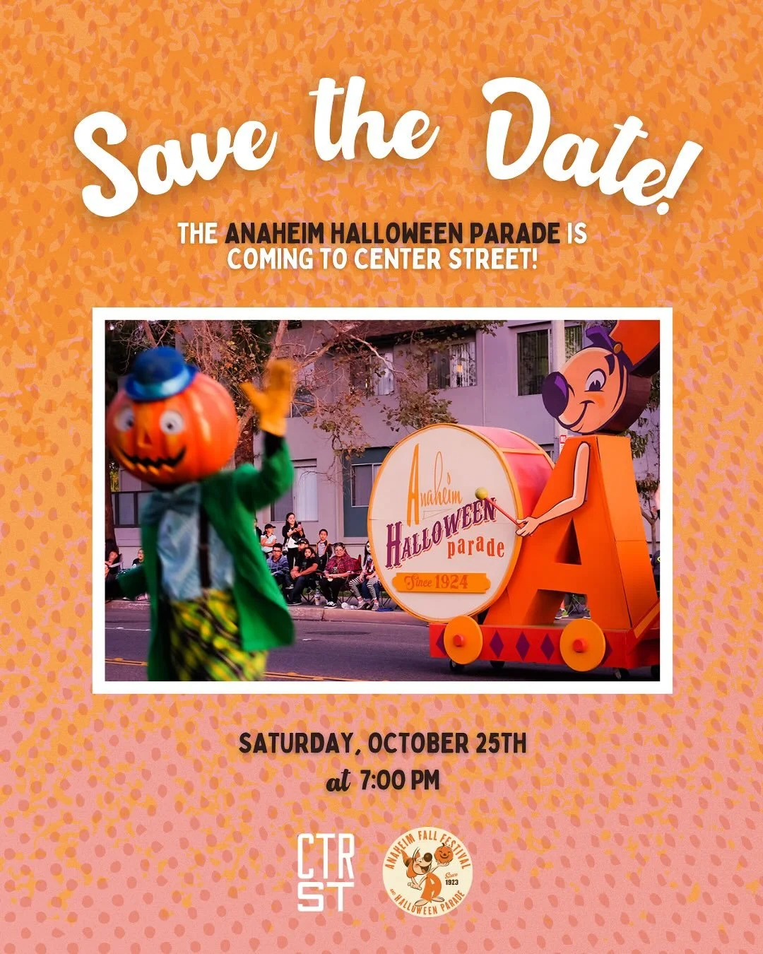 π The @anaheimhalloweenparade is coming to Center Street!! π
Join us as we celebrate @ka_downtown_cafe, this year’s Fall Festival Grand Marshal π§‘ K&A has been selected as Hometown Heroes for their continued dedication and service to the