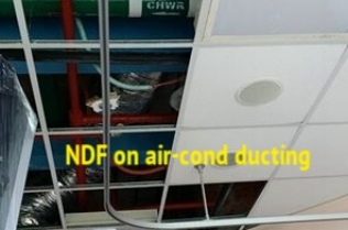 Malaysia: demonstrating the use of NDF-Bio75™ for mould treatment on air-conditioner ducting & ceiling boards