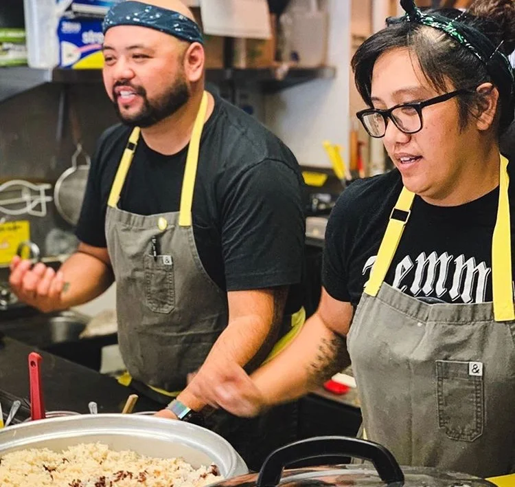 Chef AC Boral and sous chef Janice Dig Cabaysa