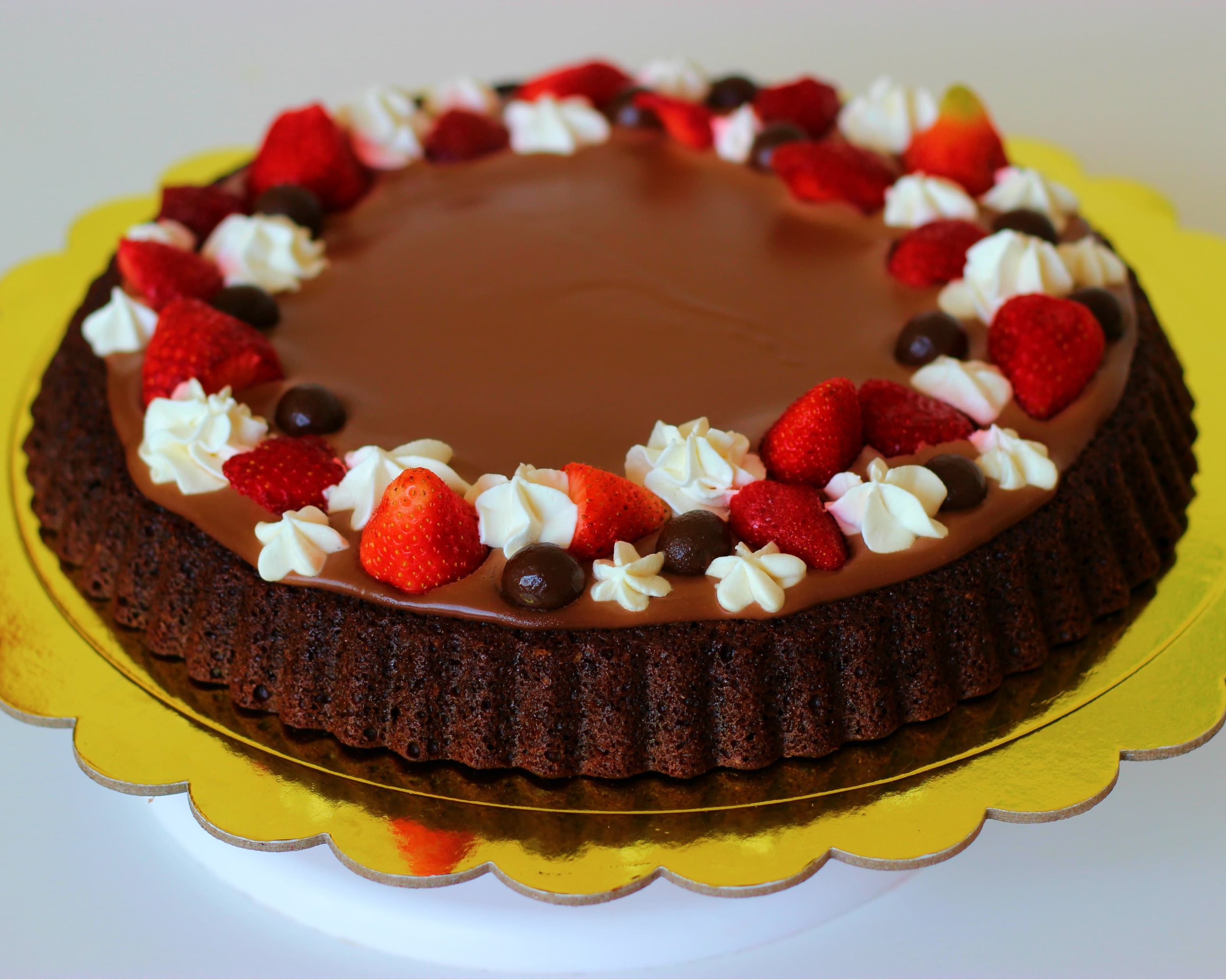 Crostata morbida con ganache al cioccolato