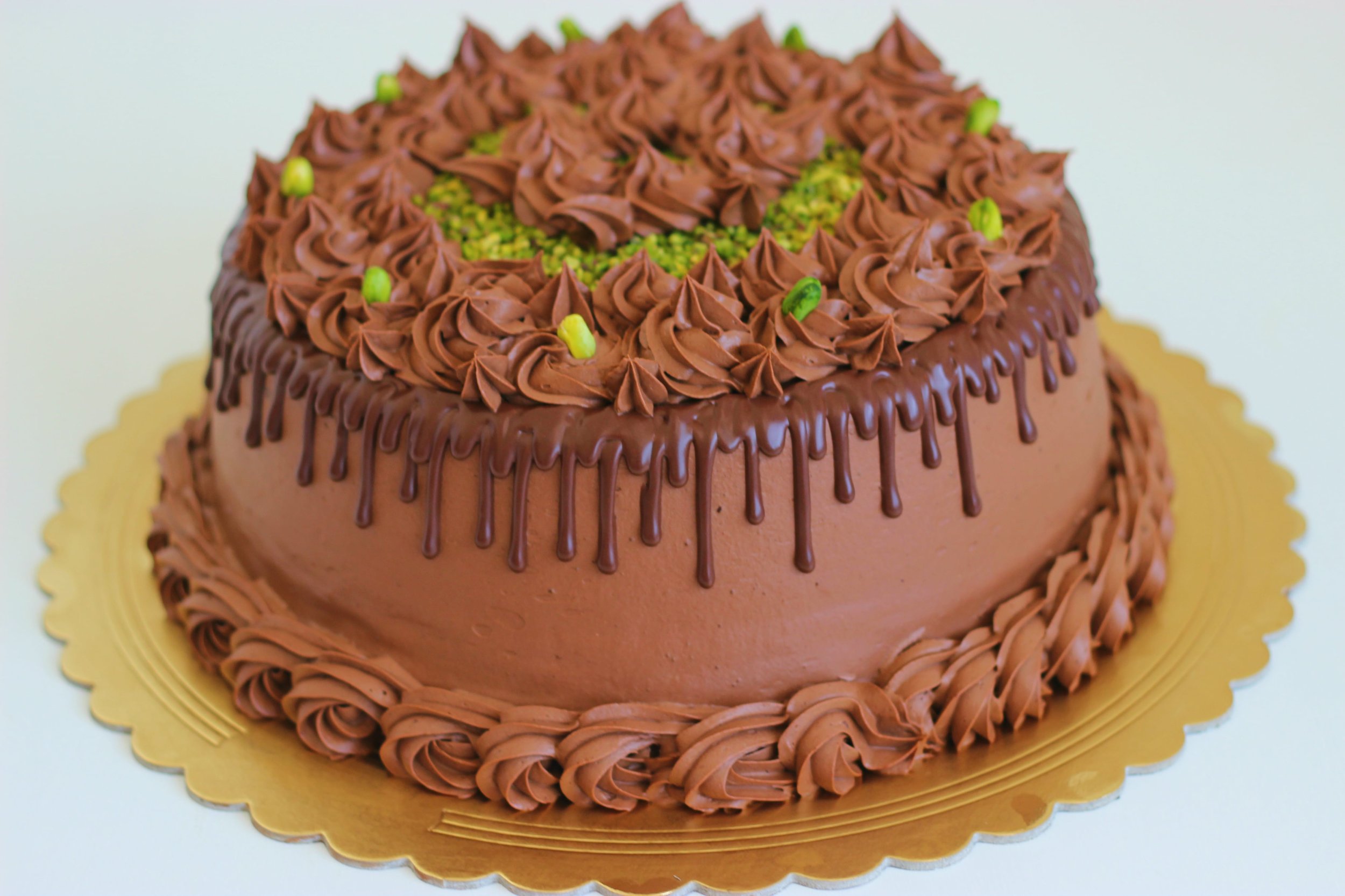 Torta cioccolato e pistacchi