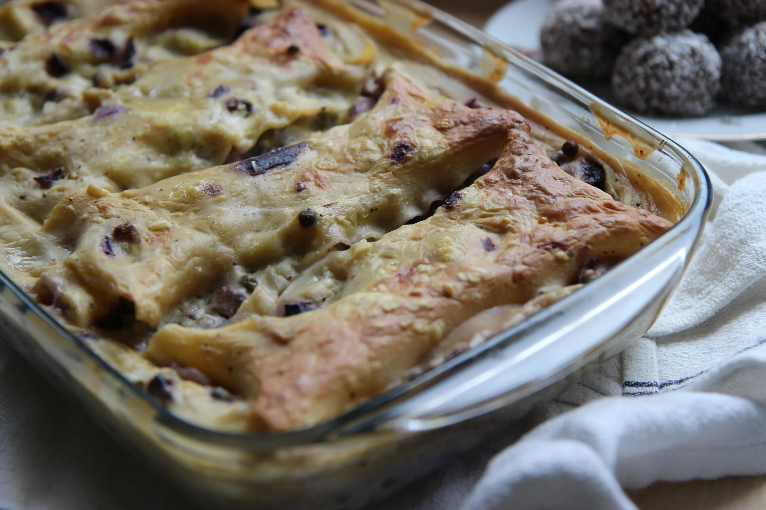 Lasagna Bianca con Cavolo Viola