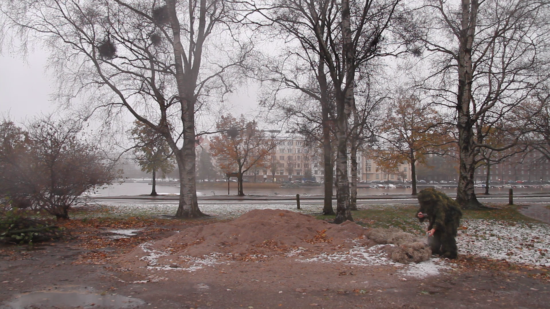  still from video documentation: public intervention in Helsinki, Finland 