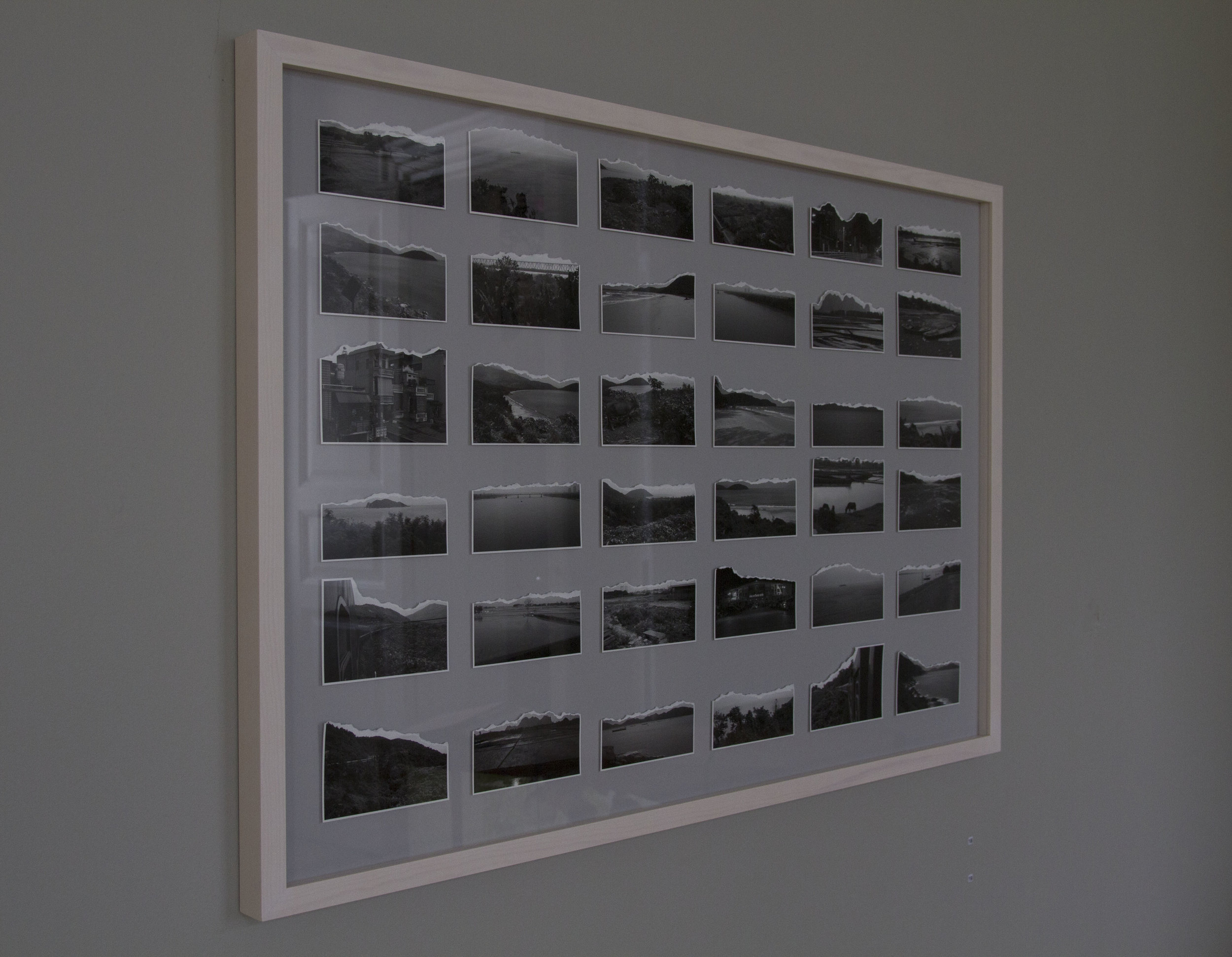  Installation view:  On an Earth Condemned to Matter  (2016), pigment print, framed, unique, 80 x 120cm 