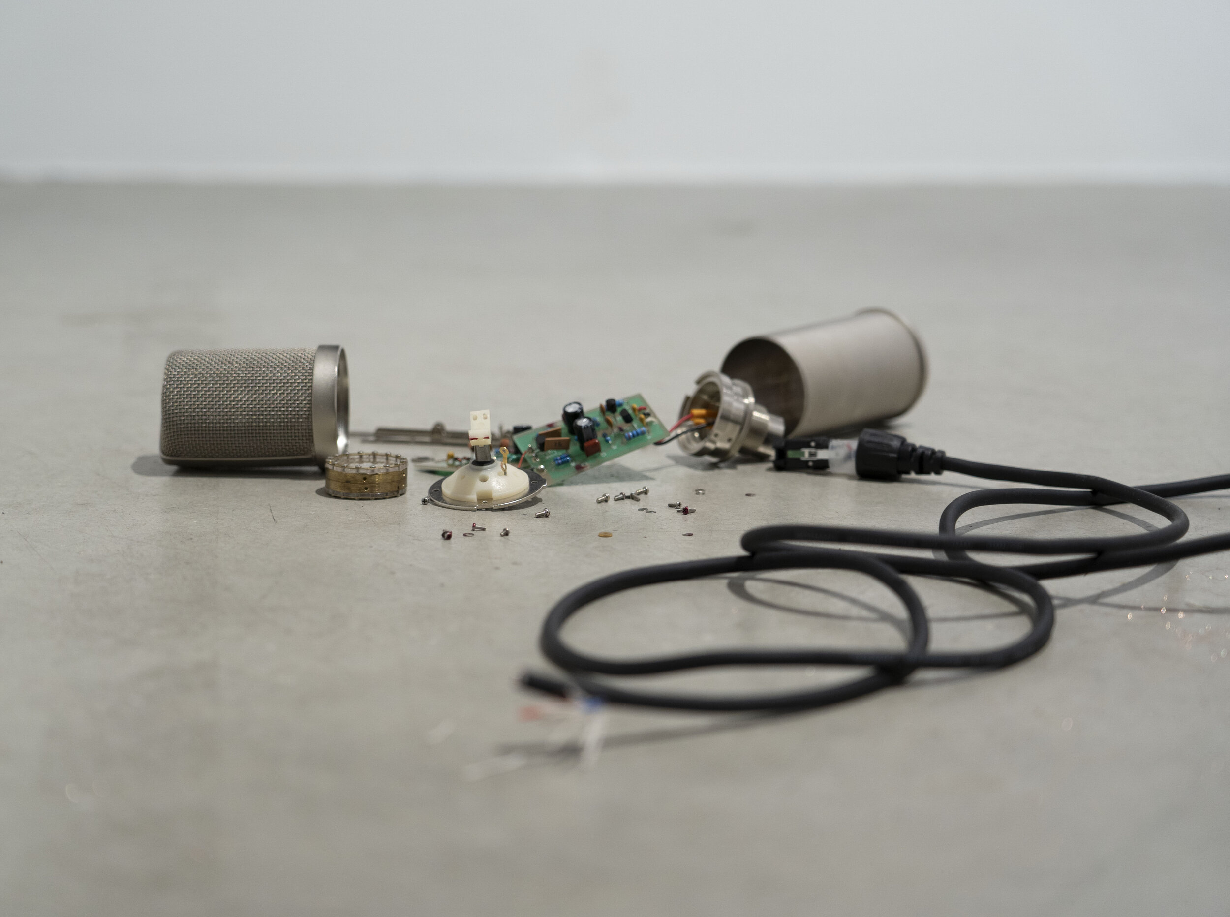  Installation view:  A Microphone , 2020 