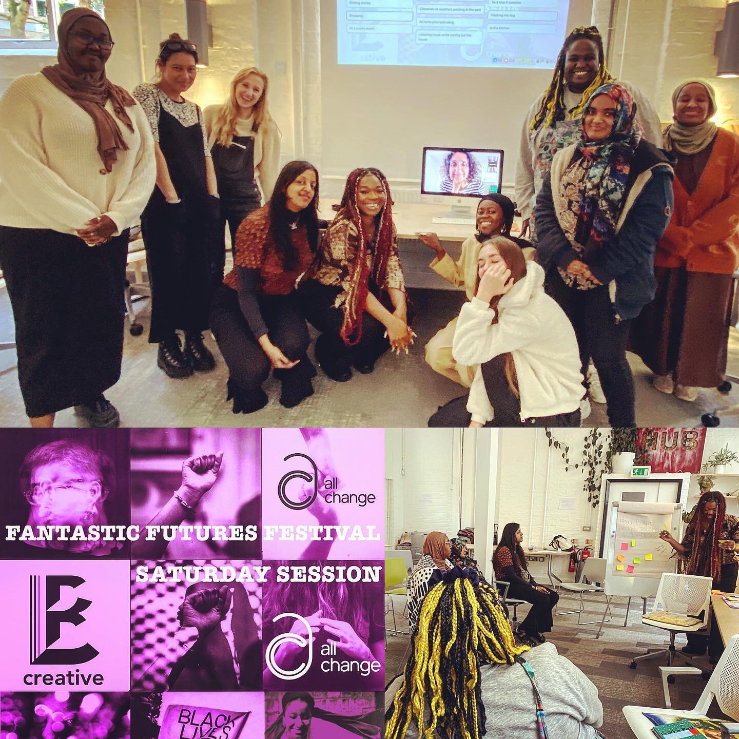 A spectacular #SaturdaySession for our @bprojectlondon #FanasticFuturesFestival - thank you to the inspiring artists, creatives and activists - Francesca Beard, Leticia Valverdes, Fran Lobo, Rakaya Fetuga, NJ, Ruth Awolola for sharing your work and e