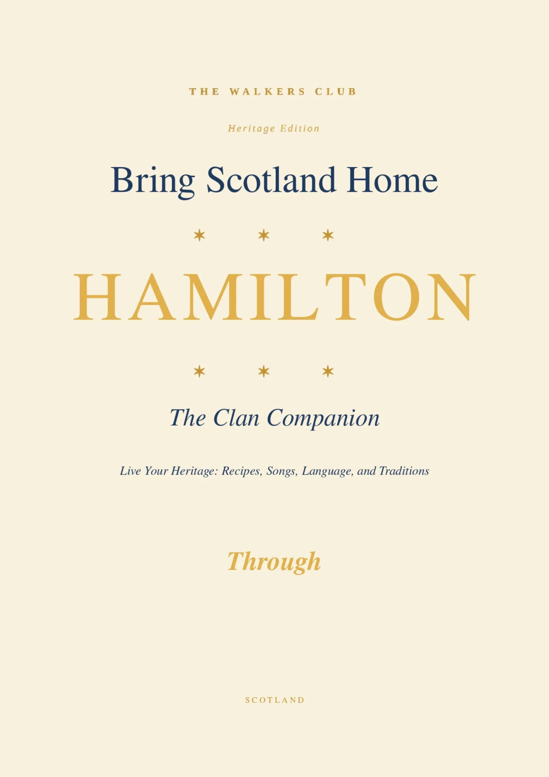Bring Scotland Home: Hamilton