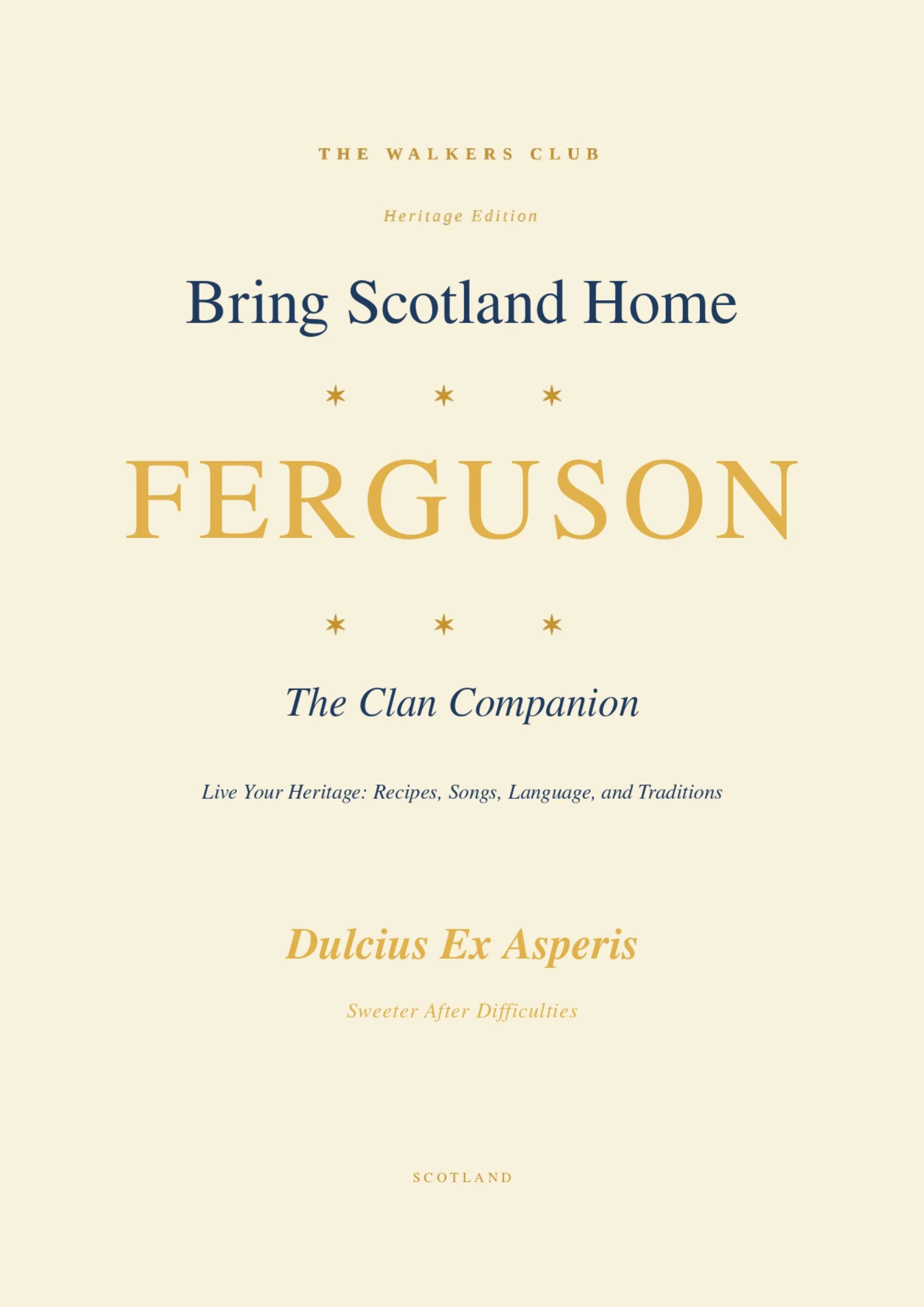 Bring Scotland Home: Ferguson